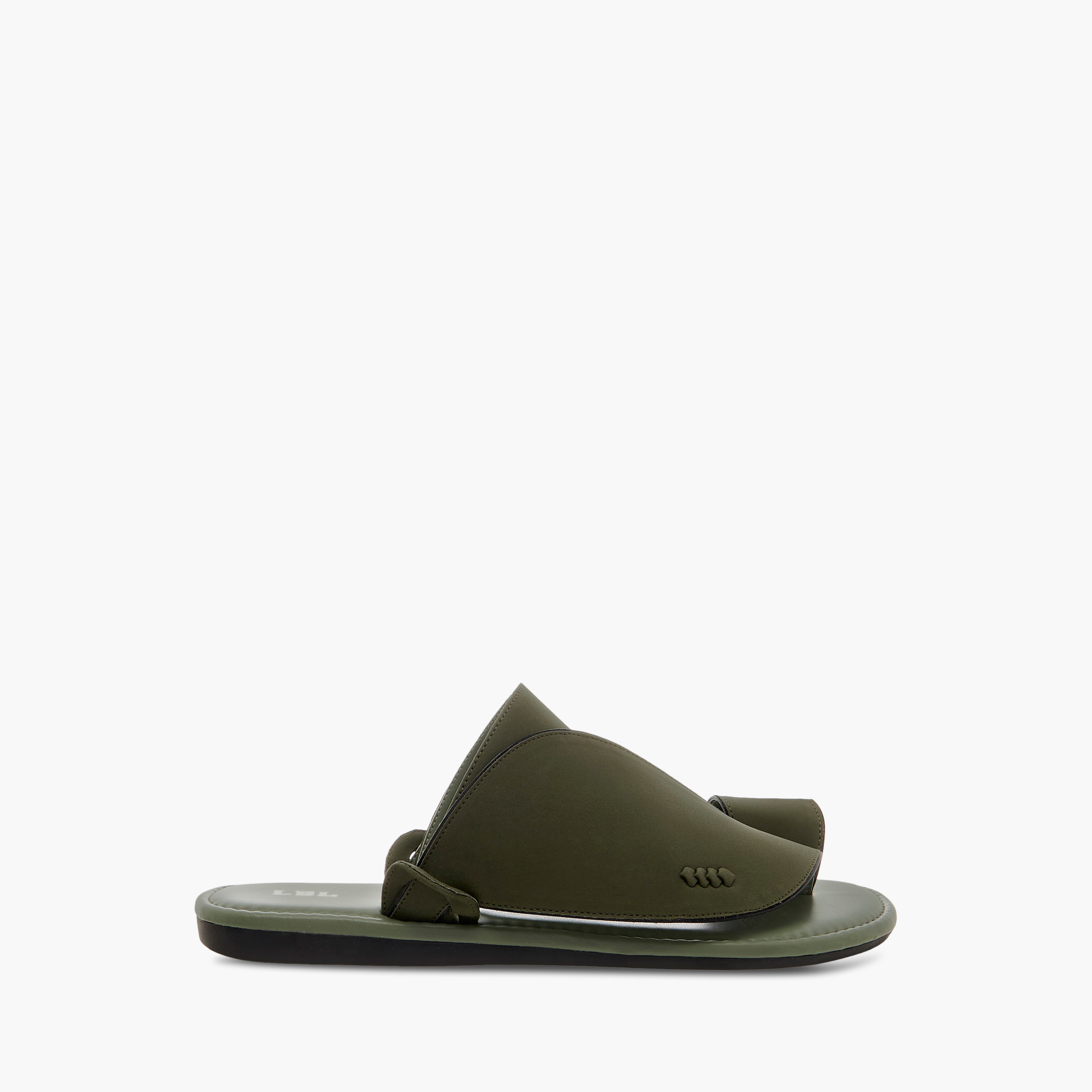 صندل عربي سهل الارتداء بارز الملمس وبحلقة إصبع إل بي إل من شو إكسبريس-men-shoes-sandals-image-2