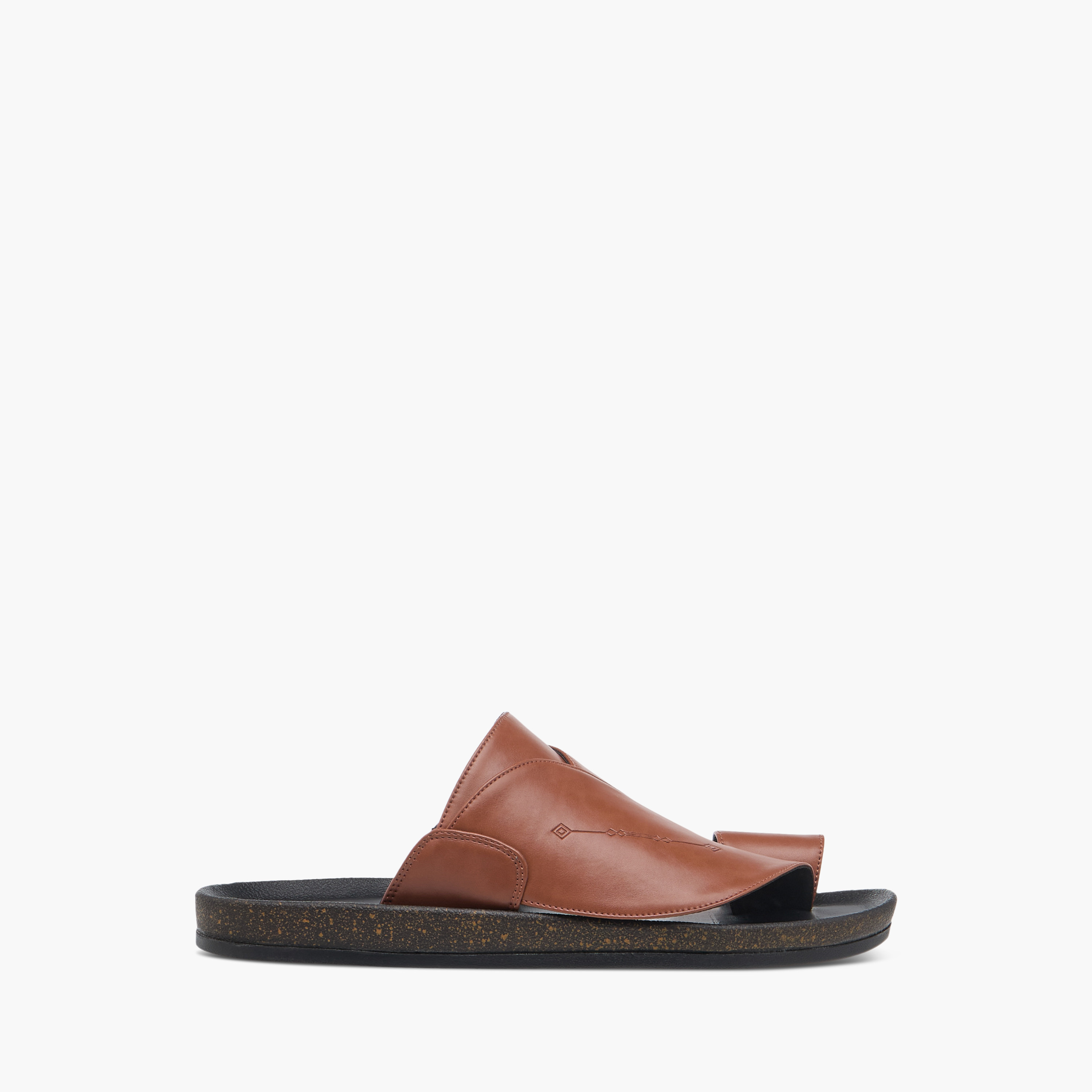 LBL by Shoexpress Panelled Slip-On Arabic Sandals-men-shoes-sandals-image-2
