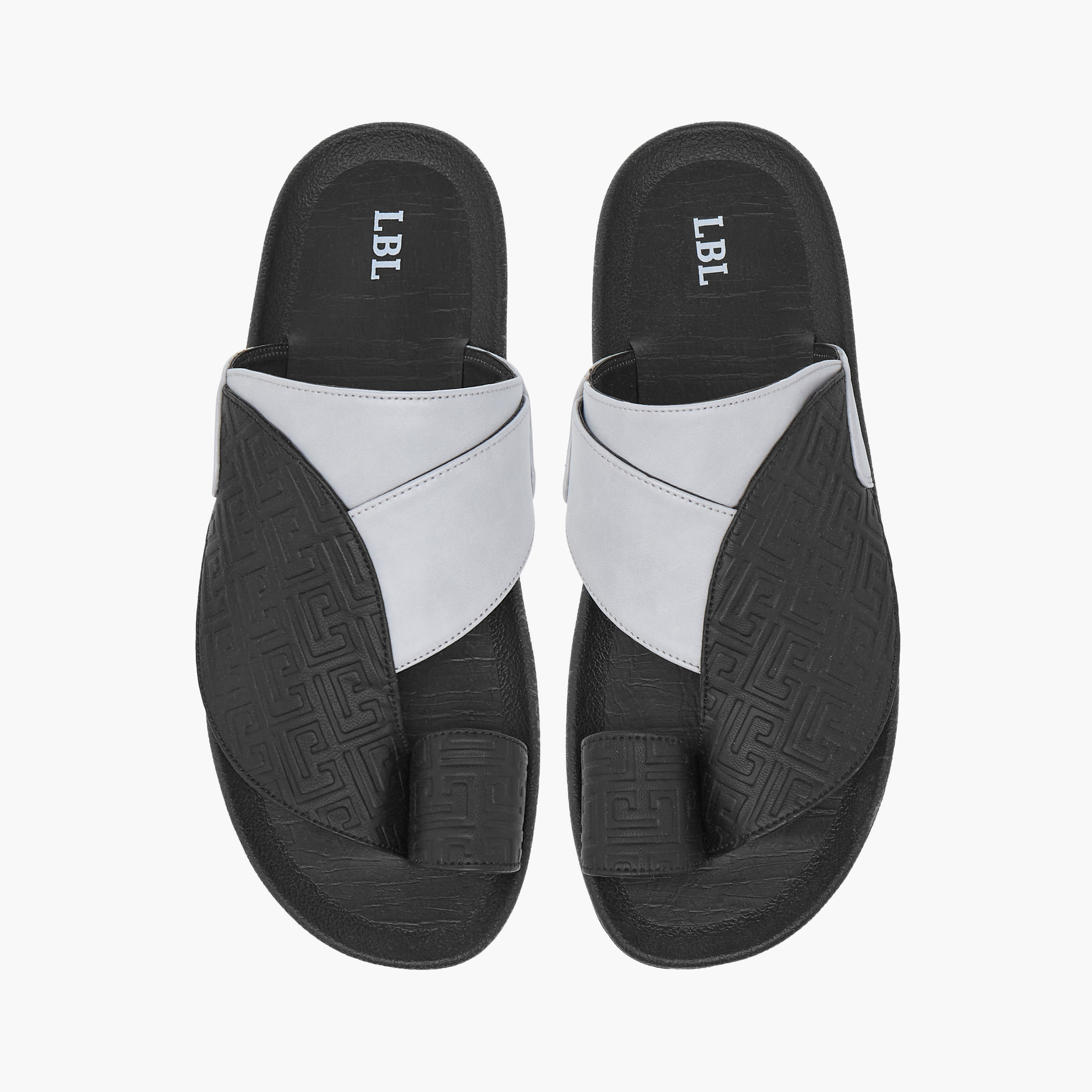 LBL by Shoexpress Textured Slip-On Arabic Sandals with Toe Loop-men-shoes-sandals-image-1
