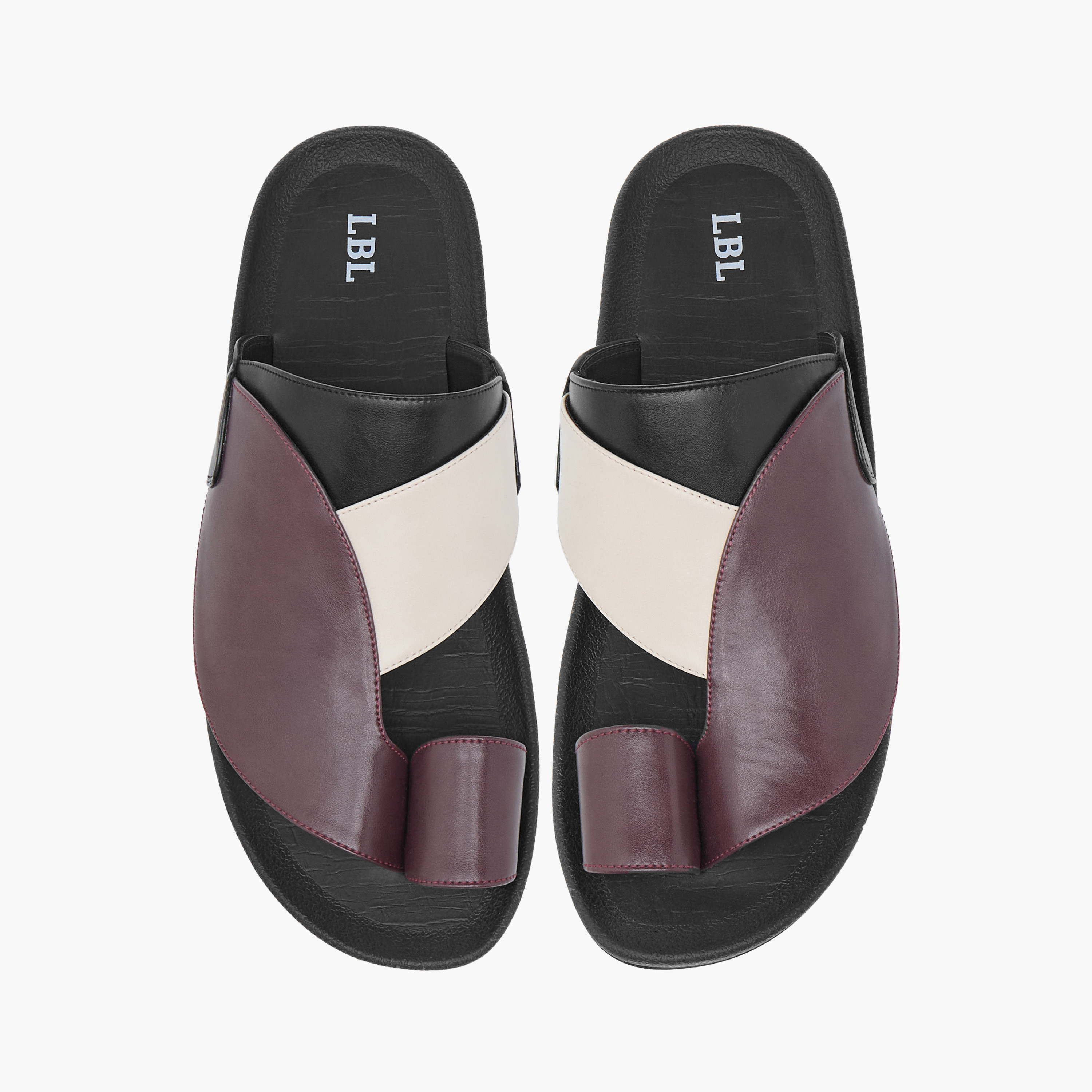LBL by Shoexpress Panelled Slip-On Arabic Sandals-men-shoes-sandals-image-1