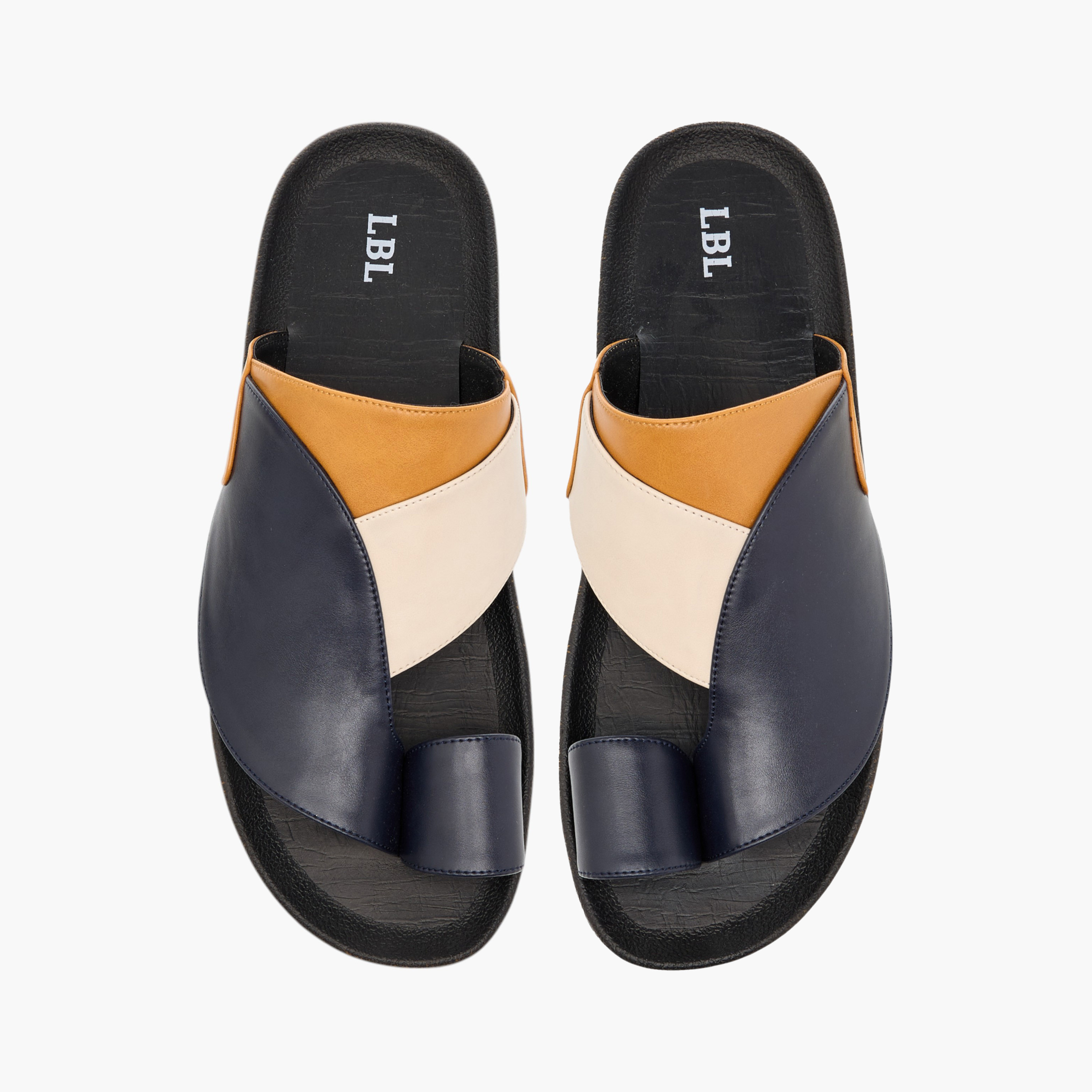 LBL by Shoexpress Panelled Slip-On Arabic Sandals-men-shoes-sandals-image-1