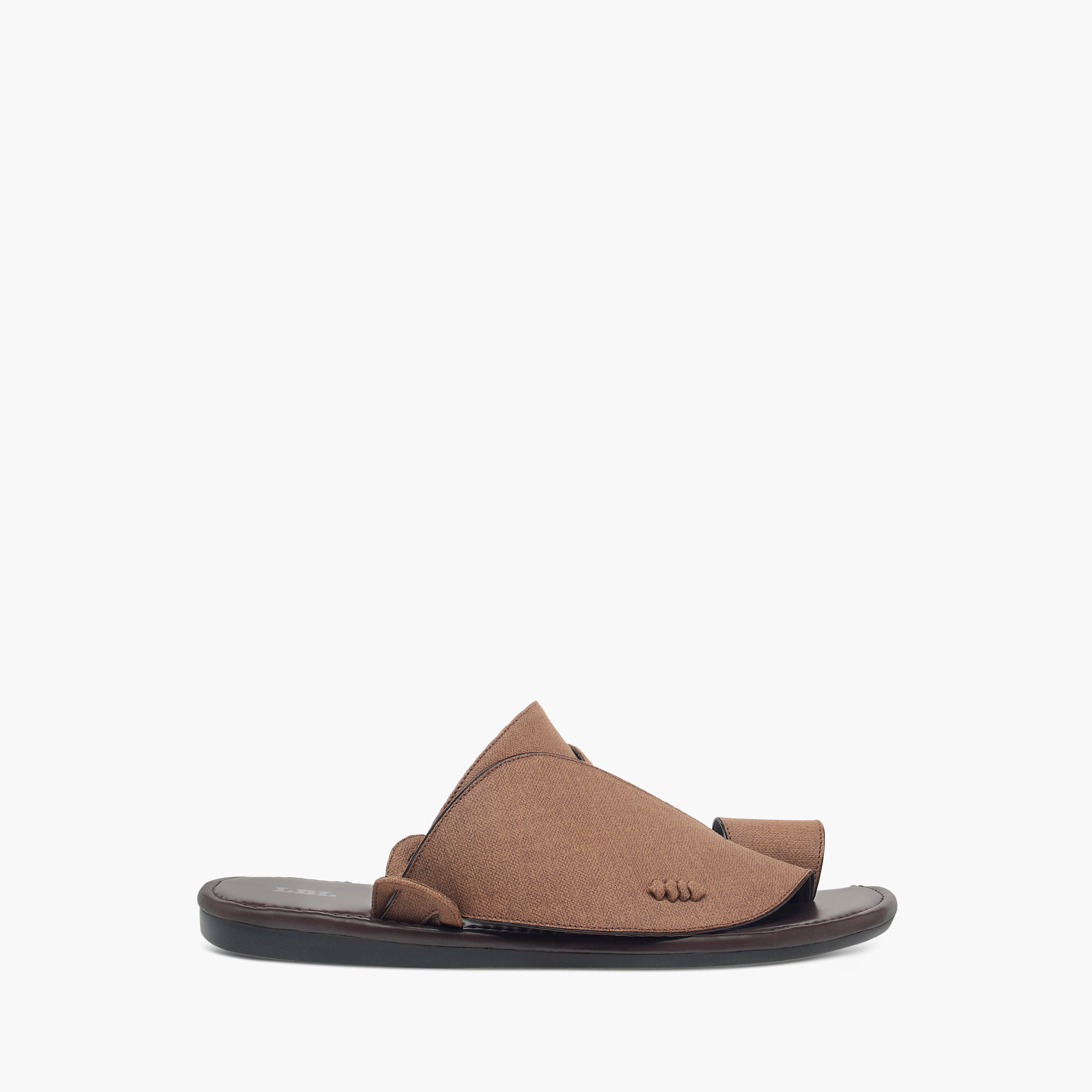 LBL by Shoexpress Textured Slip-On Arabic Sandals with Toe Loop Detail-men-shoes-sandals-image-6