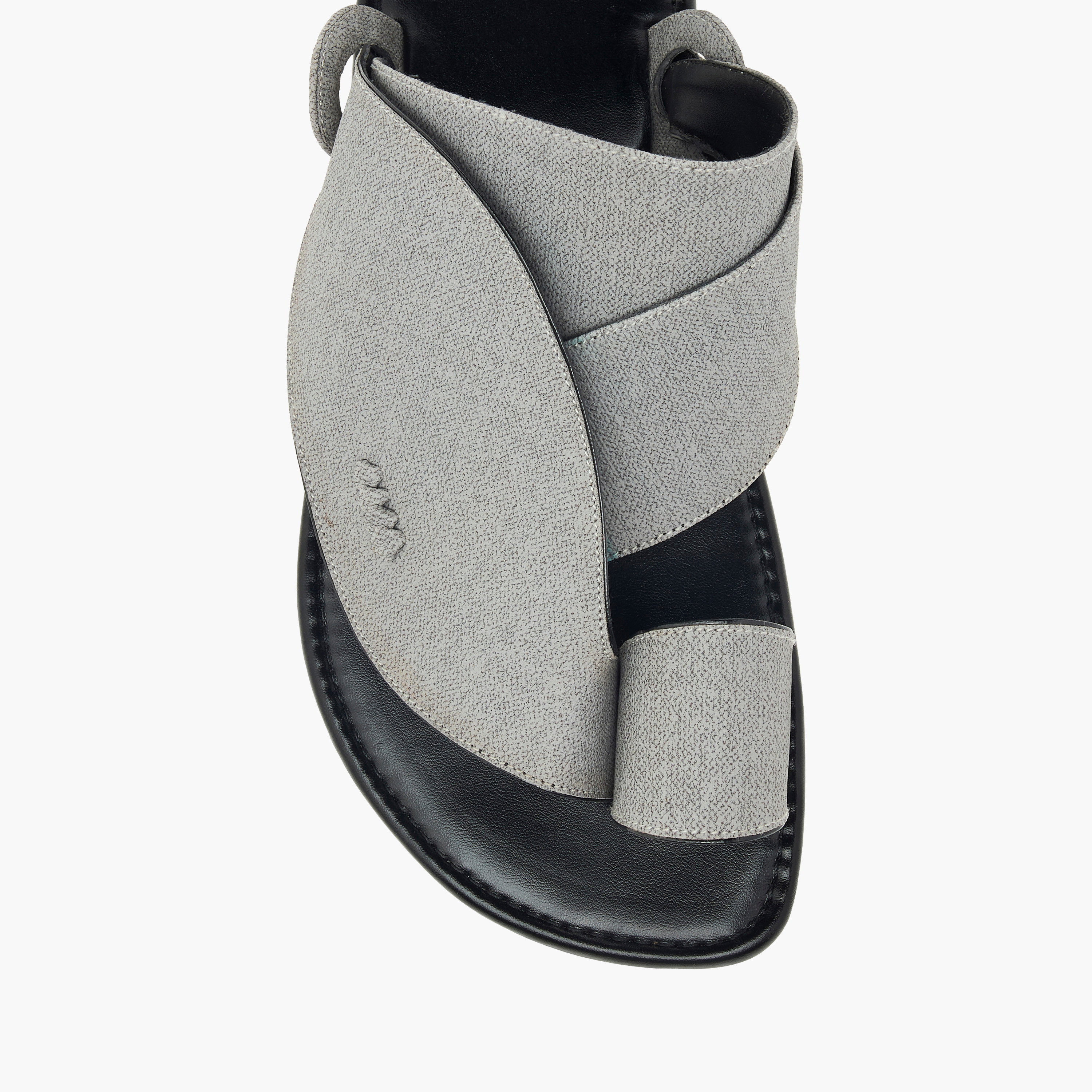 LBL by Shoexpress Textured Slip-On Arabic Sandals with Toe Loop Detail-men-shoes-sandals-image-3