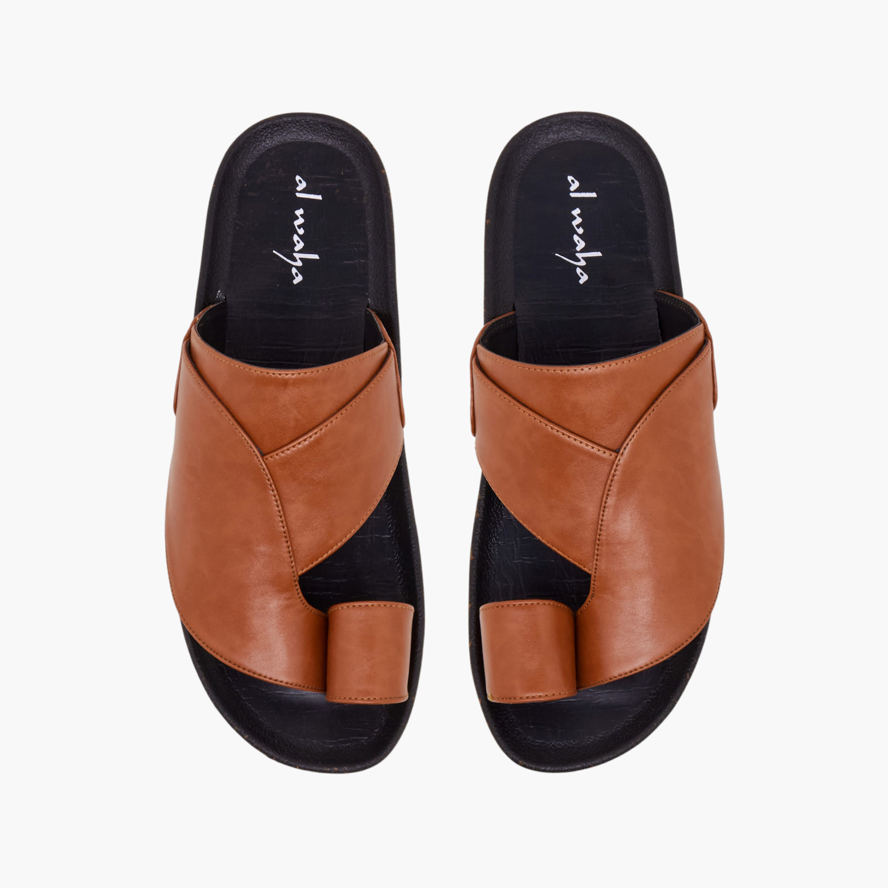 صندل عربي بتفاصيل حلقة إصبع للرجال من إل بي إل من شوإكسبريس-men-shoes-sandals-image-1