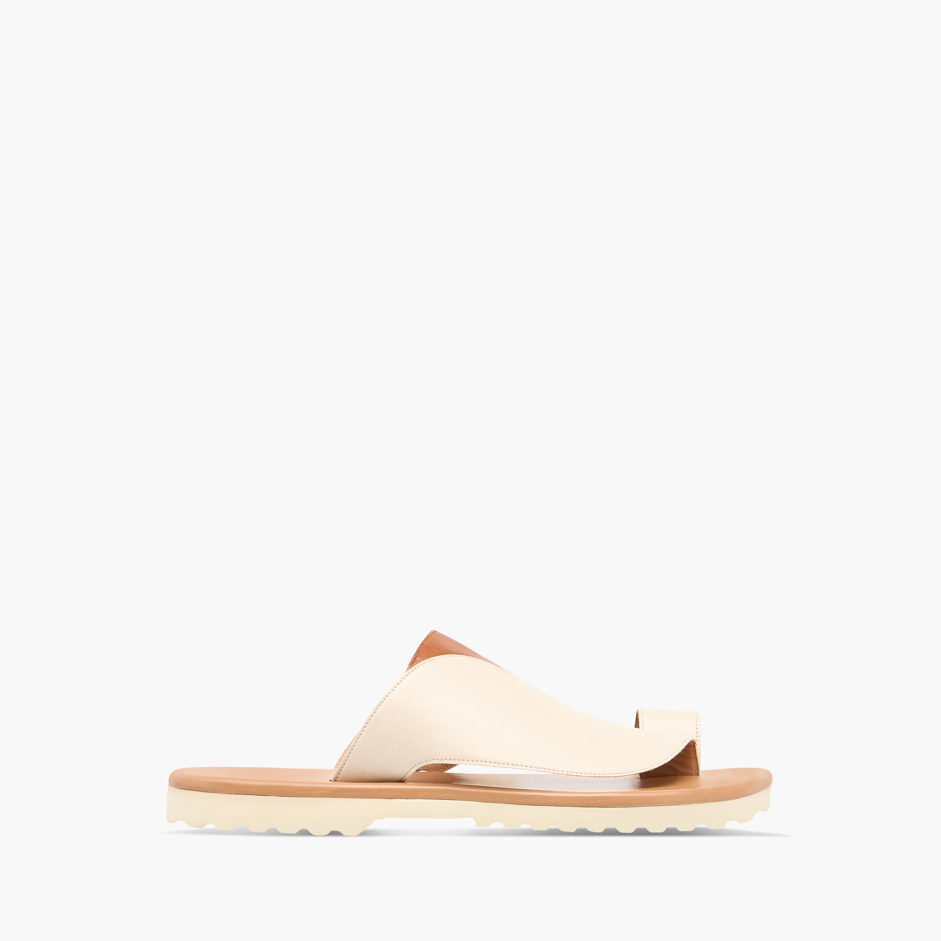 LBL by Shoexpress Panelled Slip-On Arabic Sandals-cpmen-footwear-sandals-image-2