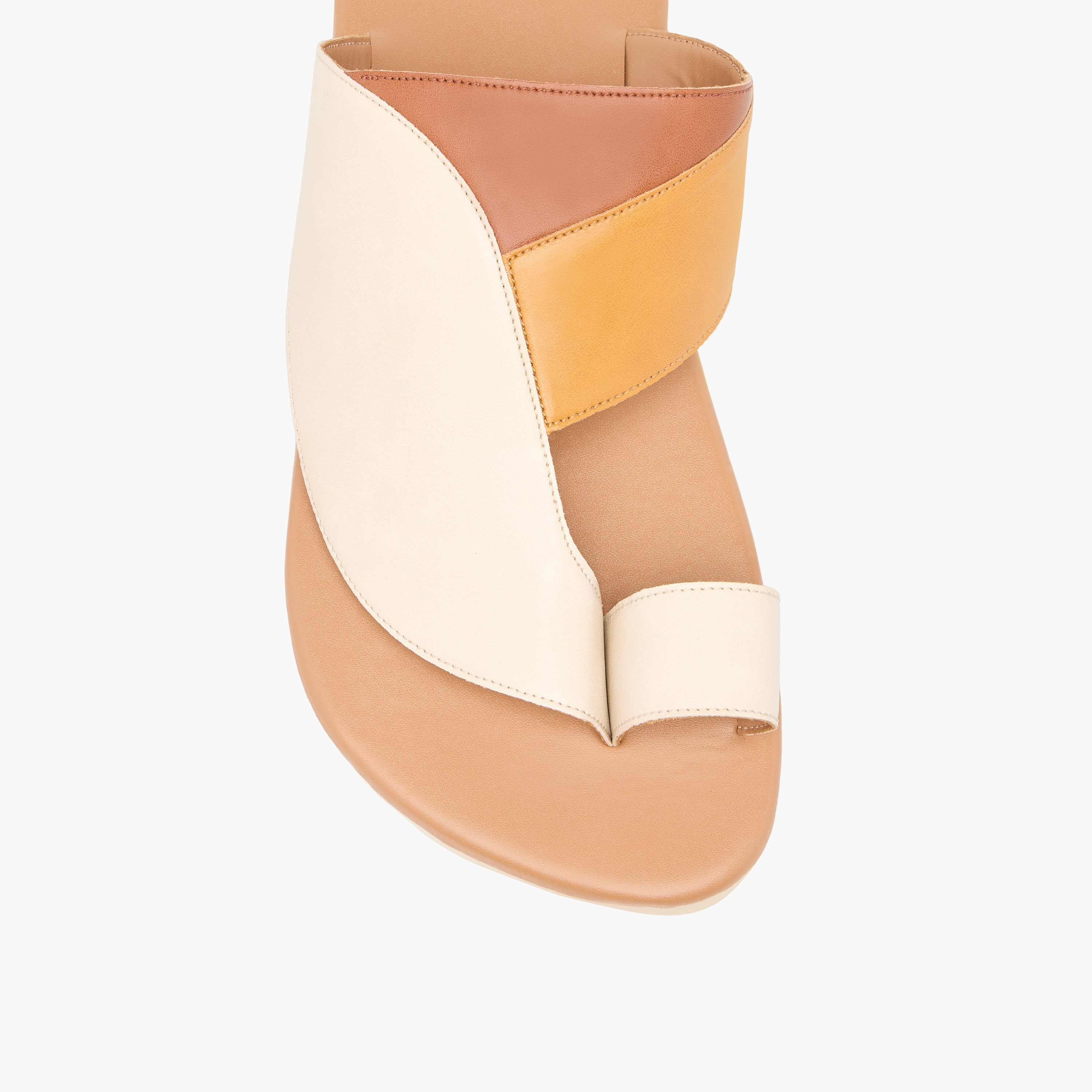 LBL by Shoexpress Panelled Slip-On Arabic Sandals-cpmen-footwear-sandals-image-3