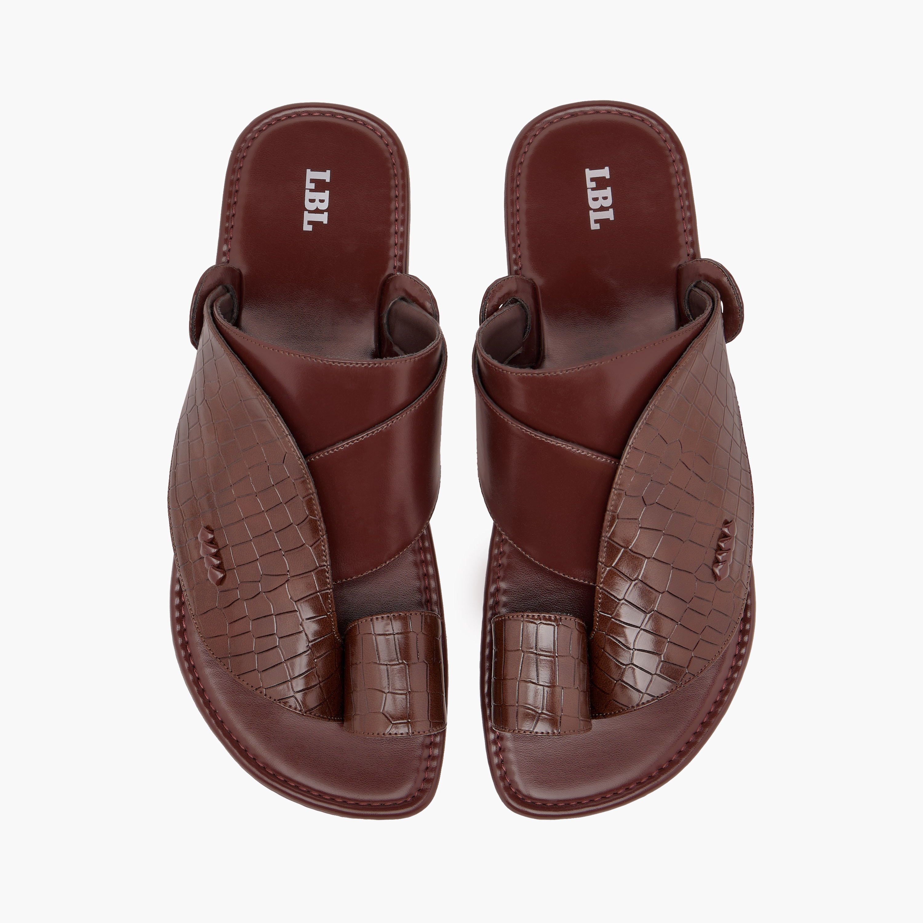 LBL by Shoexpress Textured Slip-On Arabic Sandals-men-shoes-sandals-image-1