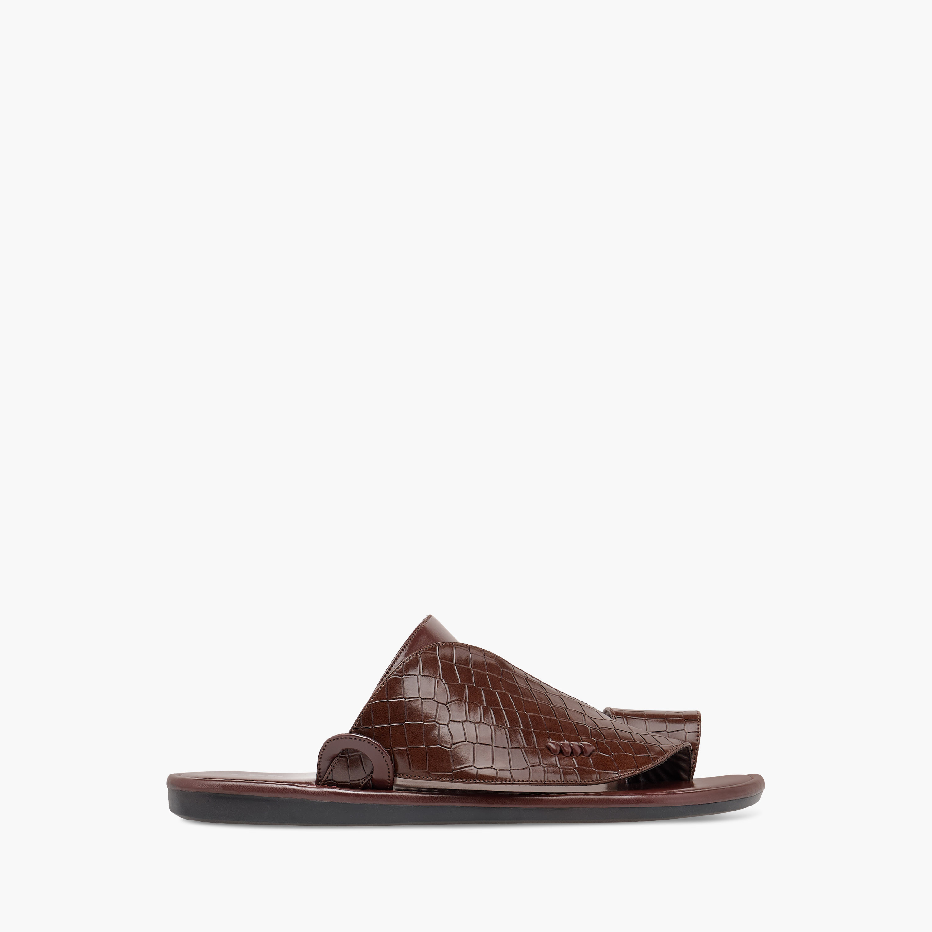 LBL by Shoexpress Textured Slip-On Arabic Sandals-men-shoes-sandals-image-2