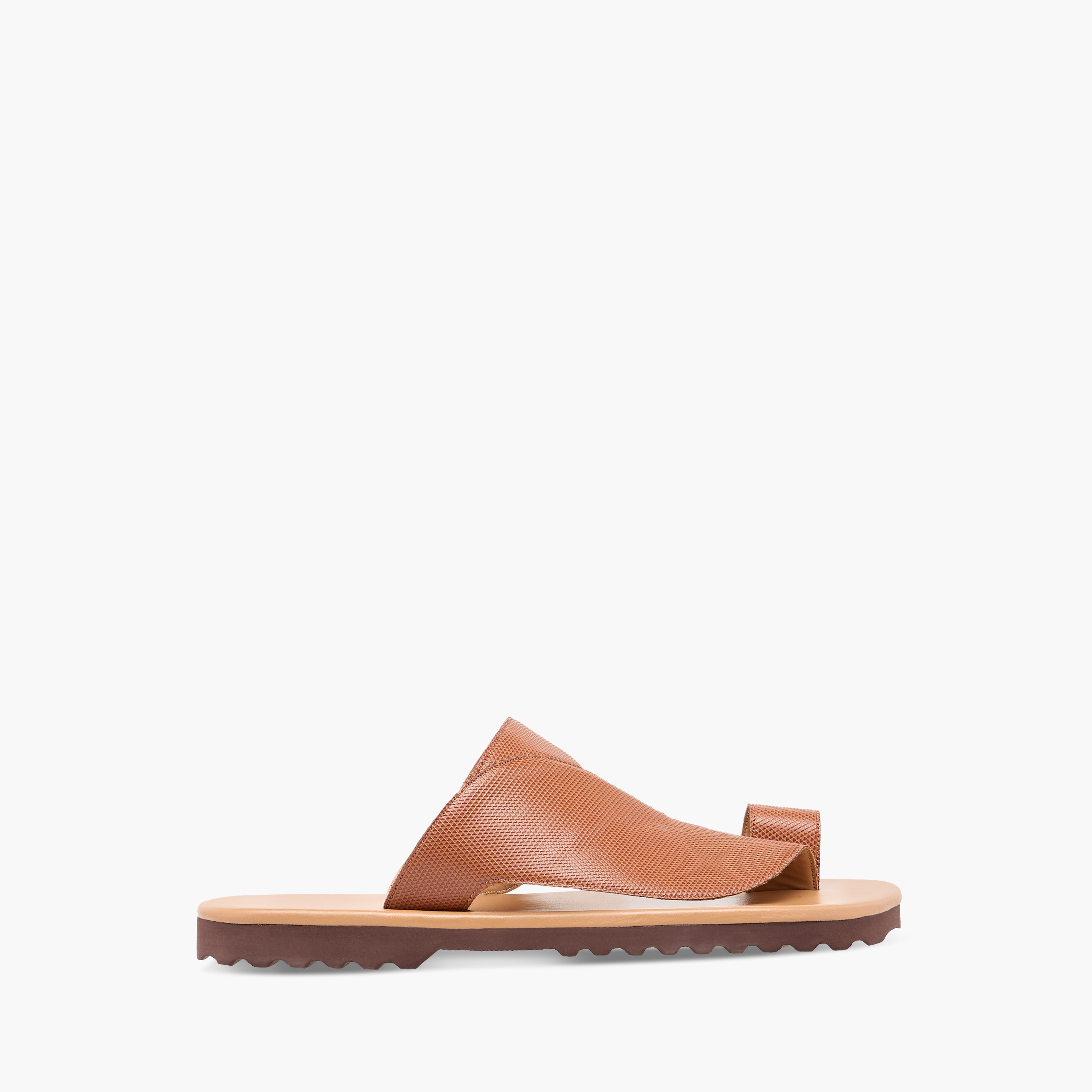 LBL by Shoexpress Panelled Slip-On Arabic Sandals with Toe Loop Detail-men-shoes-sandals-image-6