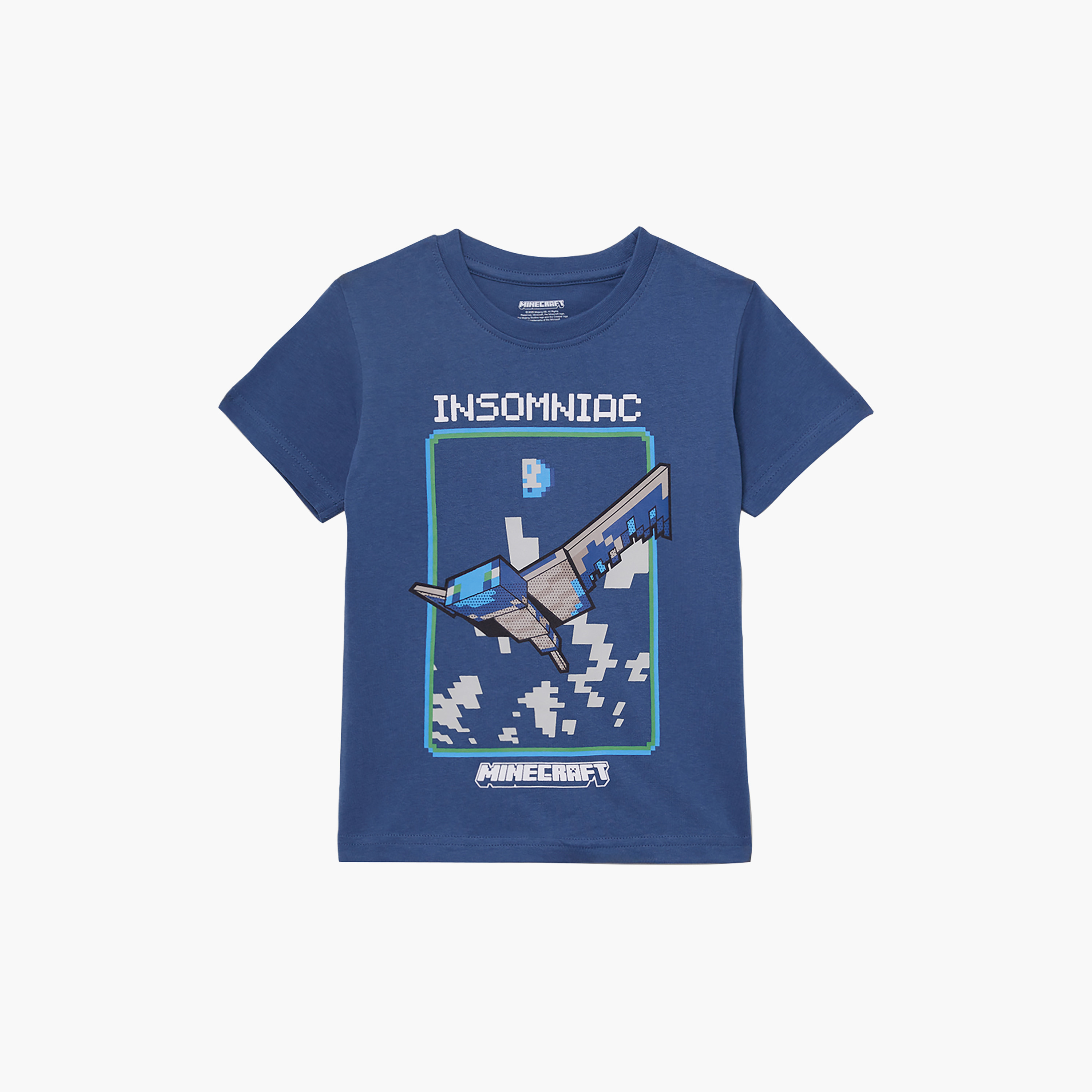 Minecraft Graphic Cotton Short Sleeves T-Shirt-boys-clothing-tshirtsandpolos-image-1
