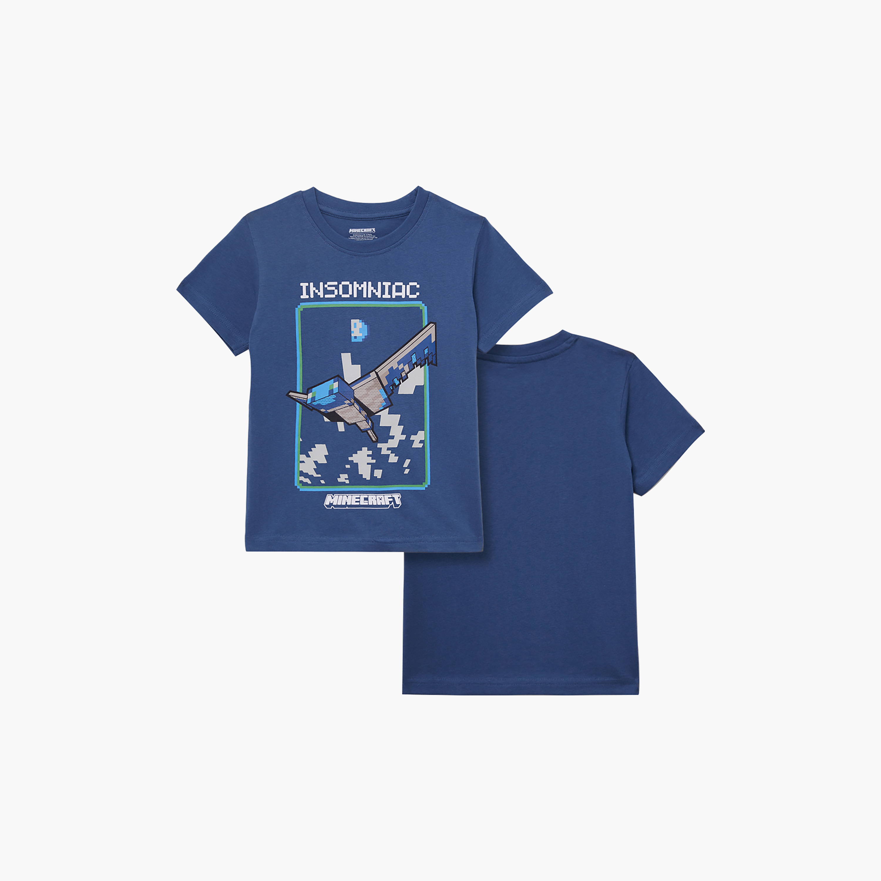 Minecraft Graphic Cotton Short Sleeves T-Shirt-boys-clothing-tshirtsandpolos-image-3