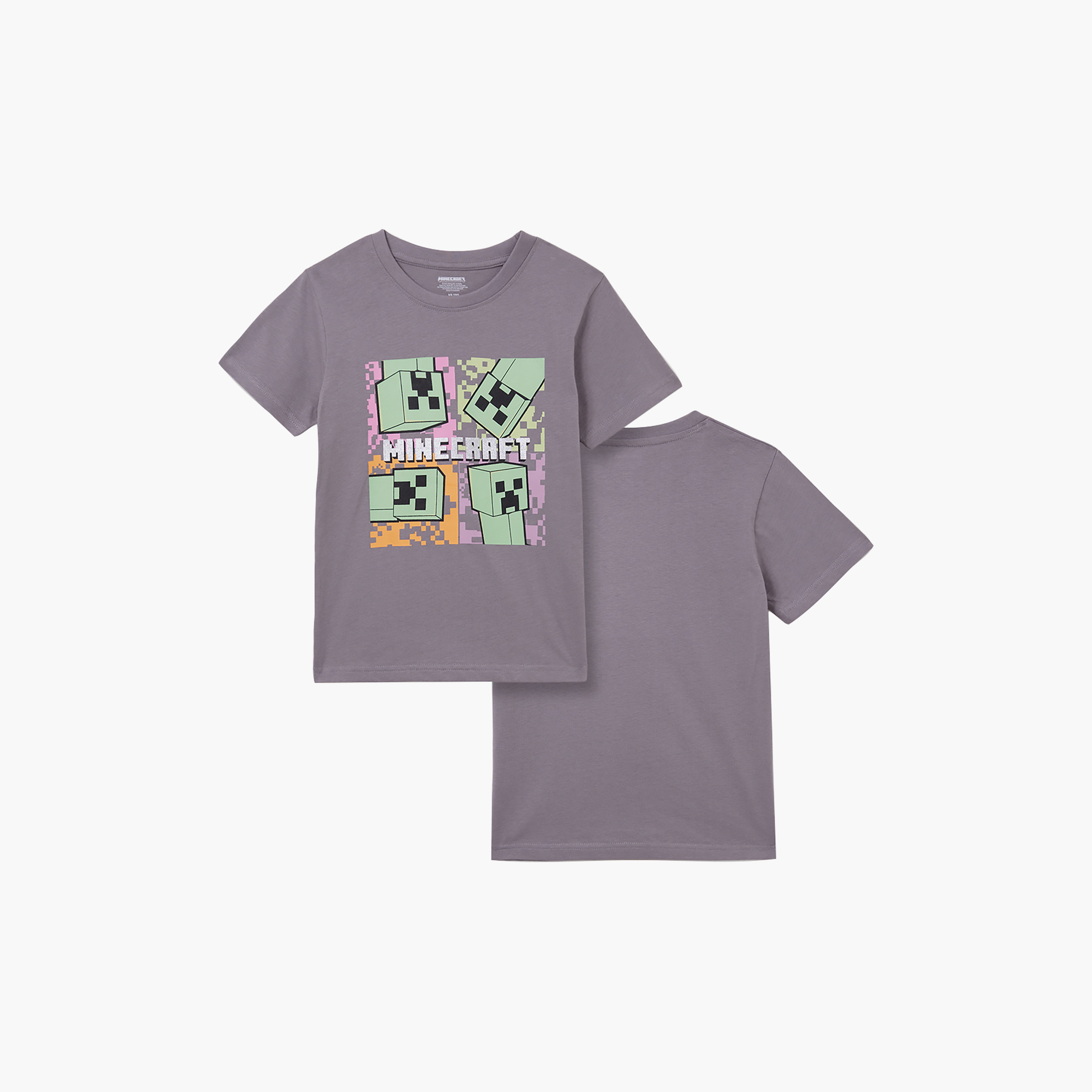تيشرت قطني بأكمام قصيرة مع رسومات من ماينكرافت-boys-clothing-tshirtsandpolos-image-3