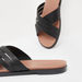 Textured Cross Strap Slip-On Slides-Women%27s Flat Sandals-thumbnailMobile-4