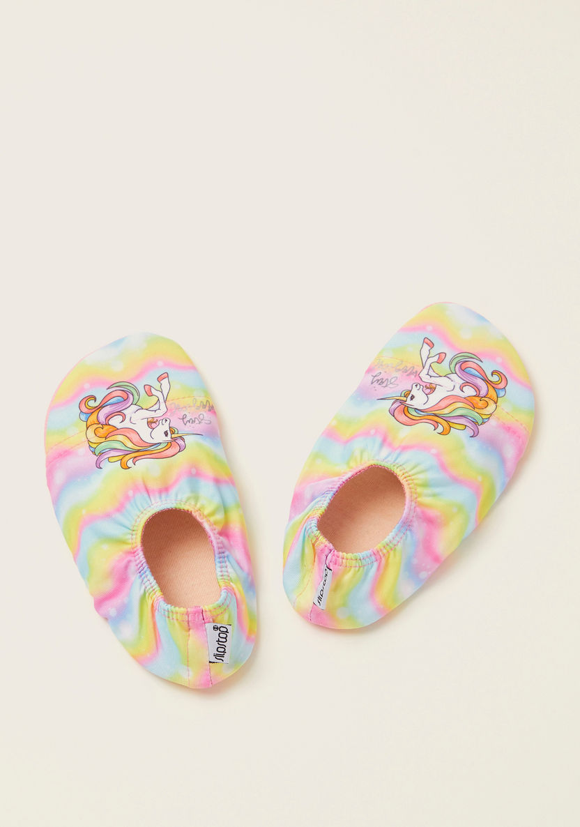 Slipstop Magical Unicorn Print Shoes-Beach and Water Fun-image-0
