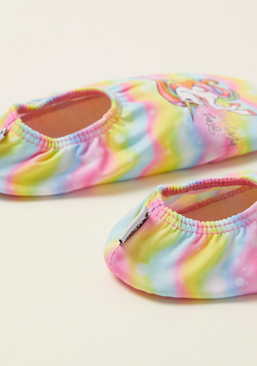 Slipstop Magical Unicorn Print Shoes-Beach and Water Fun-image-3