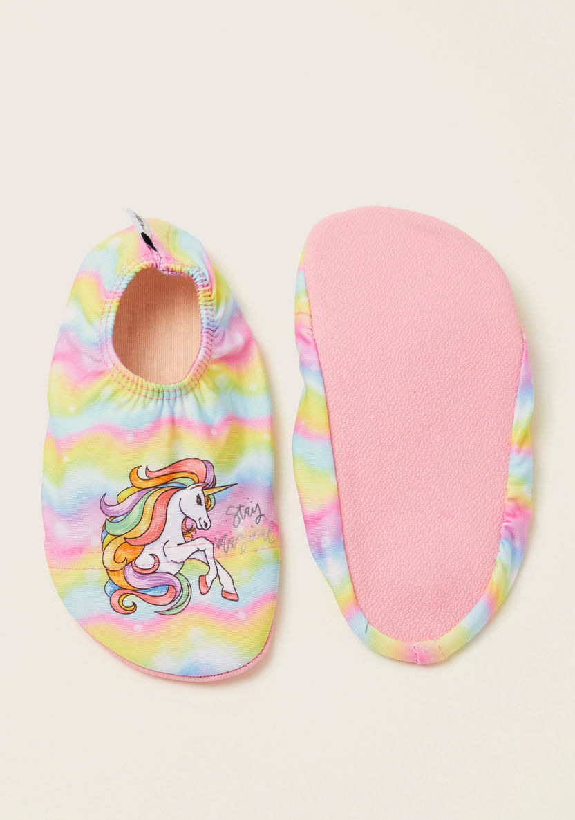 Slipstop Magical Unicorn Print Shoes-Beach and Water Fun-image-4