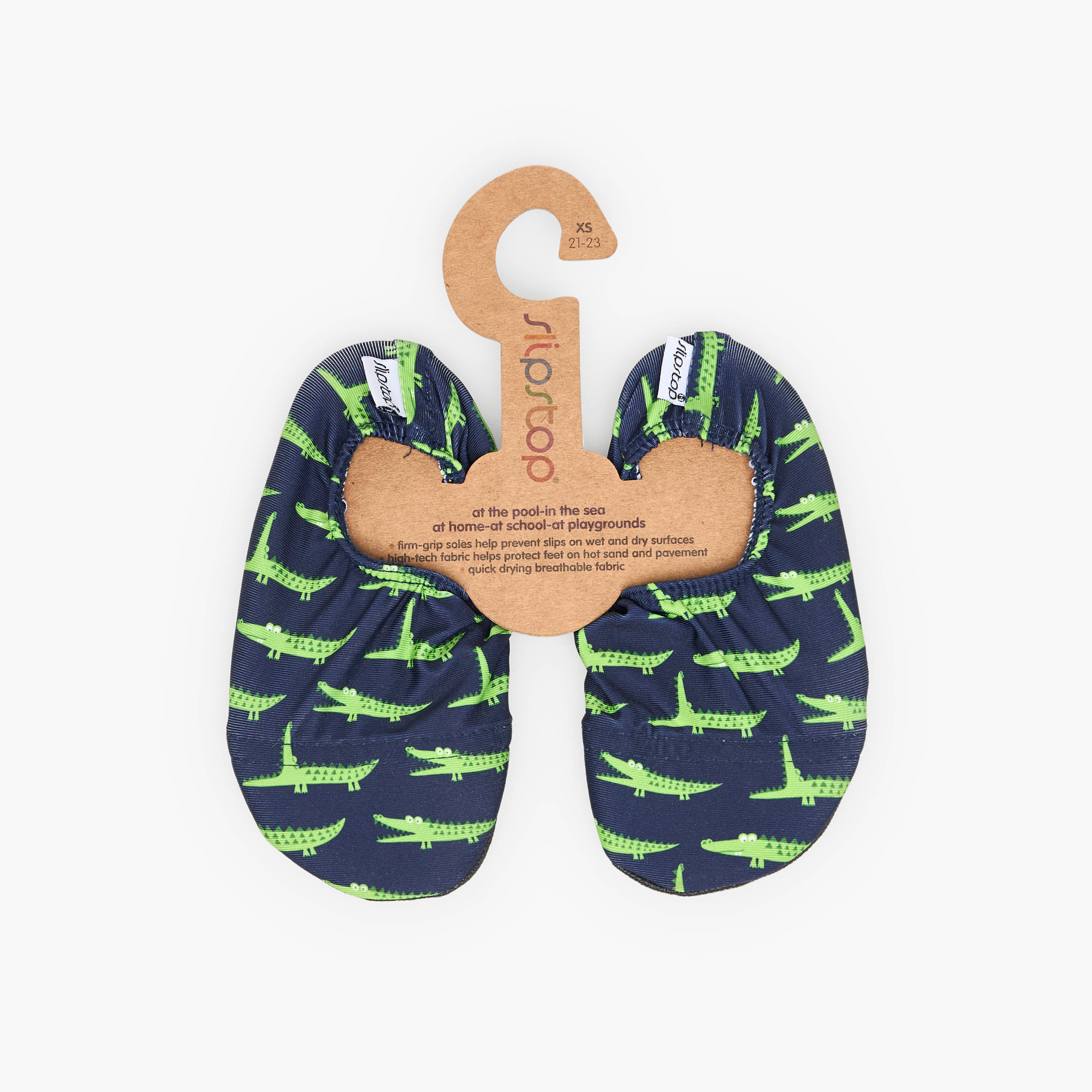 Alligator Printed Slip-On Footies-boys-clothing-swimwear-image-6