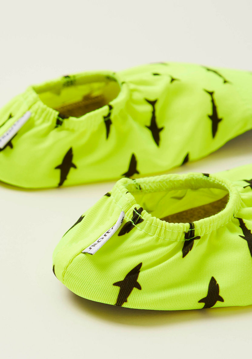 Slipstop Anti-Slip Shark Print Shoes-Casual-image-3
