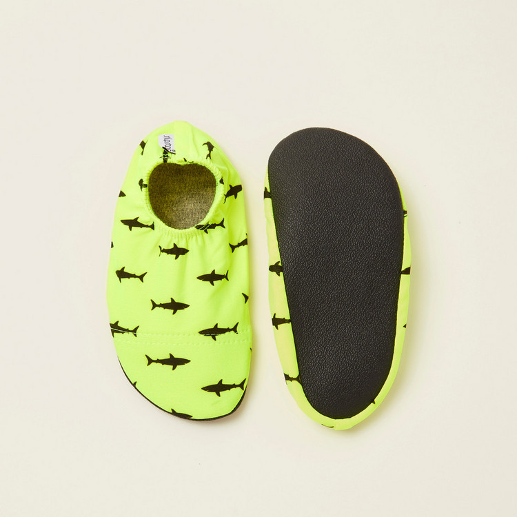 Slipstop Anti-Slip Shark Print Shoes