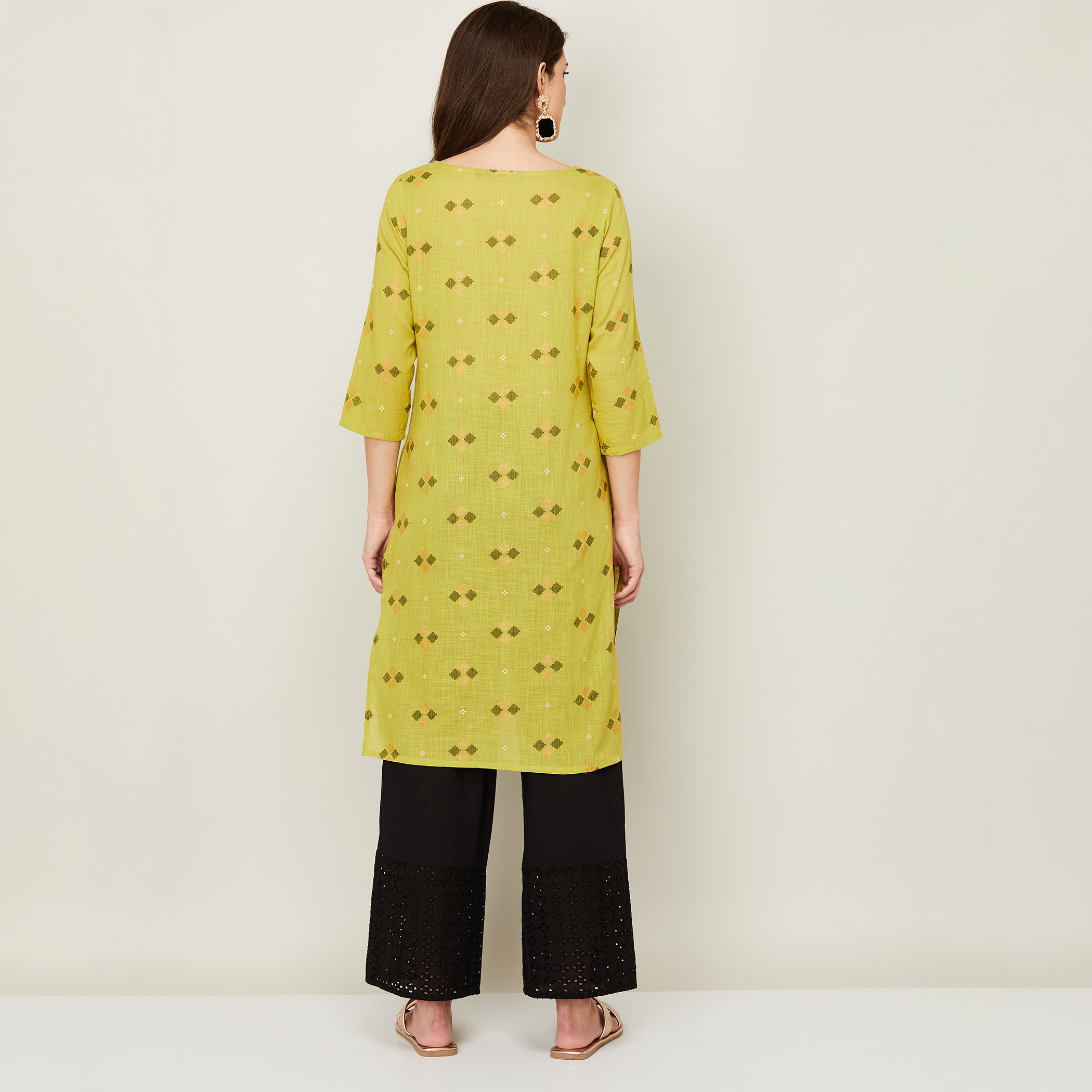 ميلانج أخضر قمم-women-clothing-ethnicwear-kurtas-image-5