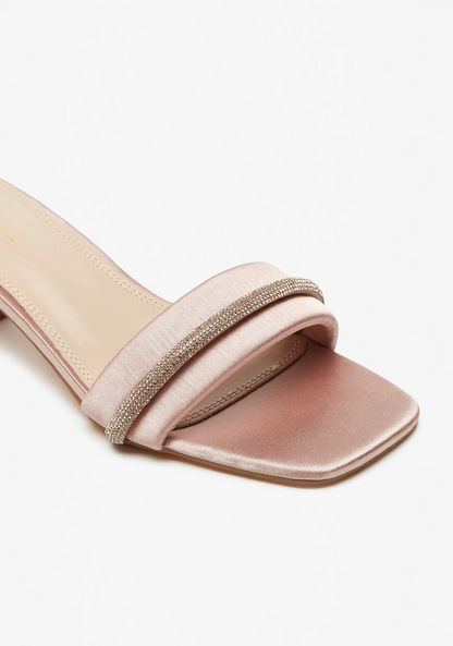 Celeste Women's Embellished Slip-On Sandals with Kitten Heels-Women%27s Heel Sandals-image-4