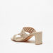 Celeste Women's Laser Cut Strap Slip-On Sandals with Block Heels-Women%27s Heel Sandals-thumbnail-2