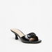 Celeste Women's Buckle Slip-On Sandals with Kitten Heels-Women%27s Heel Sandals-thumbnail-0