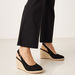 Celeste Women's Slingback Sandals with Wedge Heels and Buckle Closure-Women%27s Heel Shoes-thumbnailMobile-0