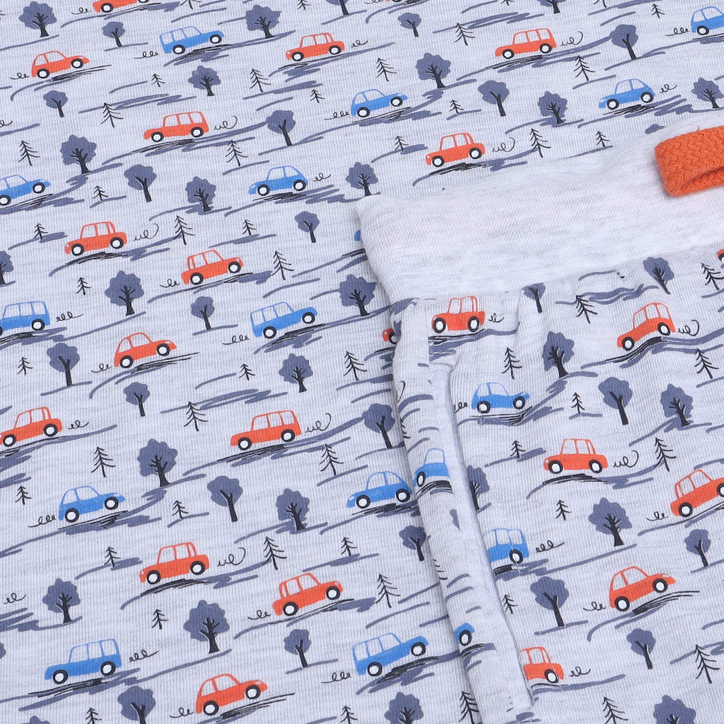 تي شيرت مطبوع بأكمام قصيرة مكون من قطعتين مع بنطال رياضي من فيكتور اند جين-boys-clothing-nightwear-image-4