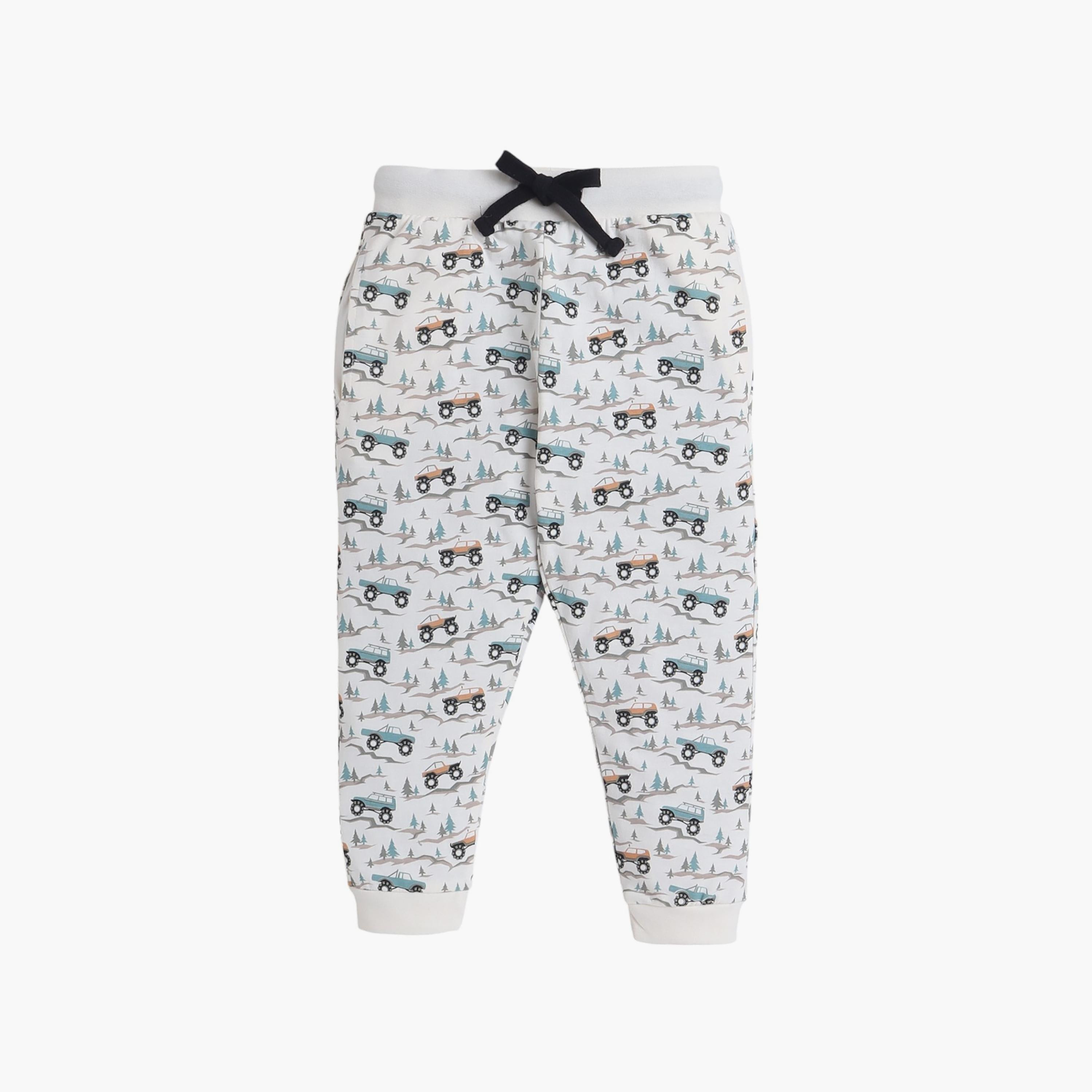 تي شيرت مطبوع بأكمام قصيرة مكون من قطعتين مع بنطال رياضي من فيكتور اند جين-boys-clothing-nightwear-image-3