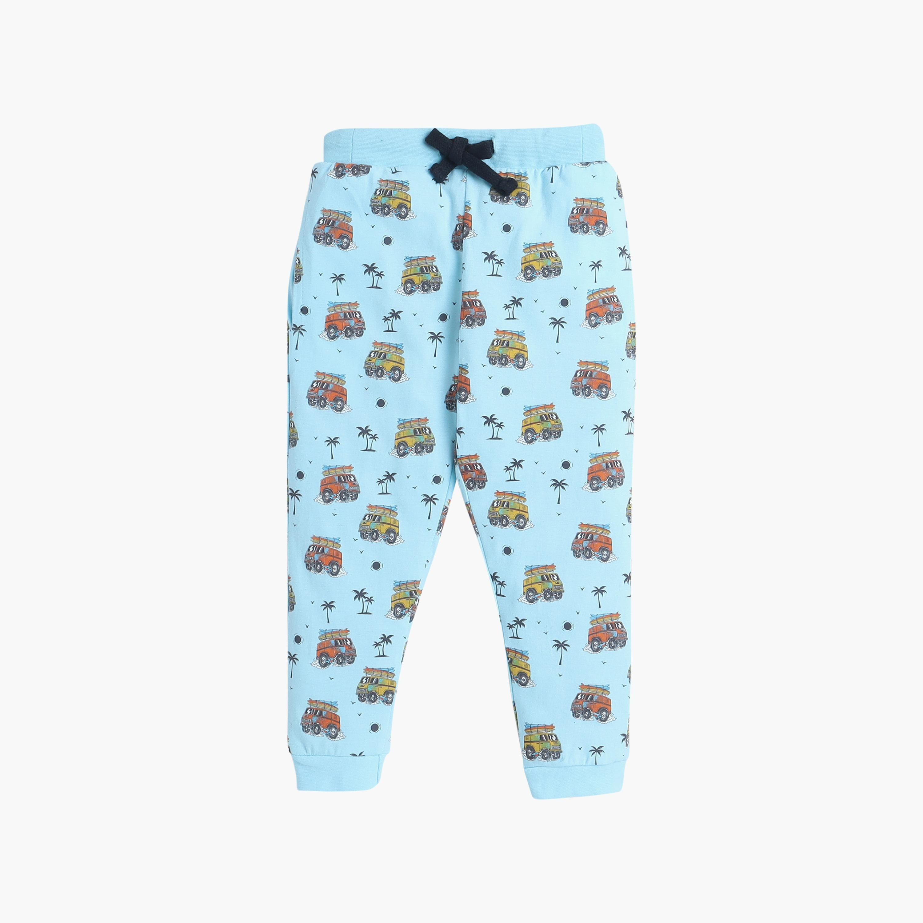 Victor and Jane 2-Piece Printed Short Sleeves T-Shirt with Joggers-boys-clothing-nightwear-image-3