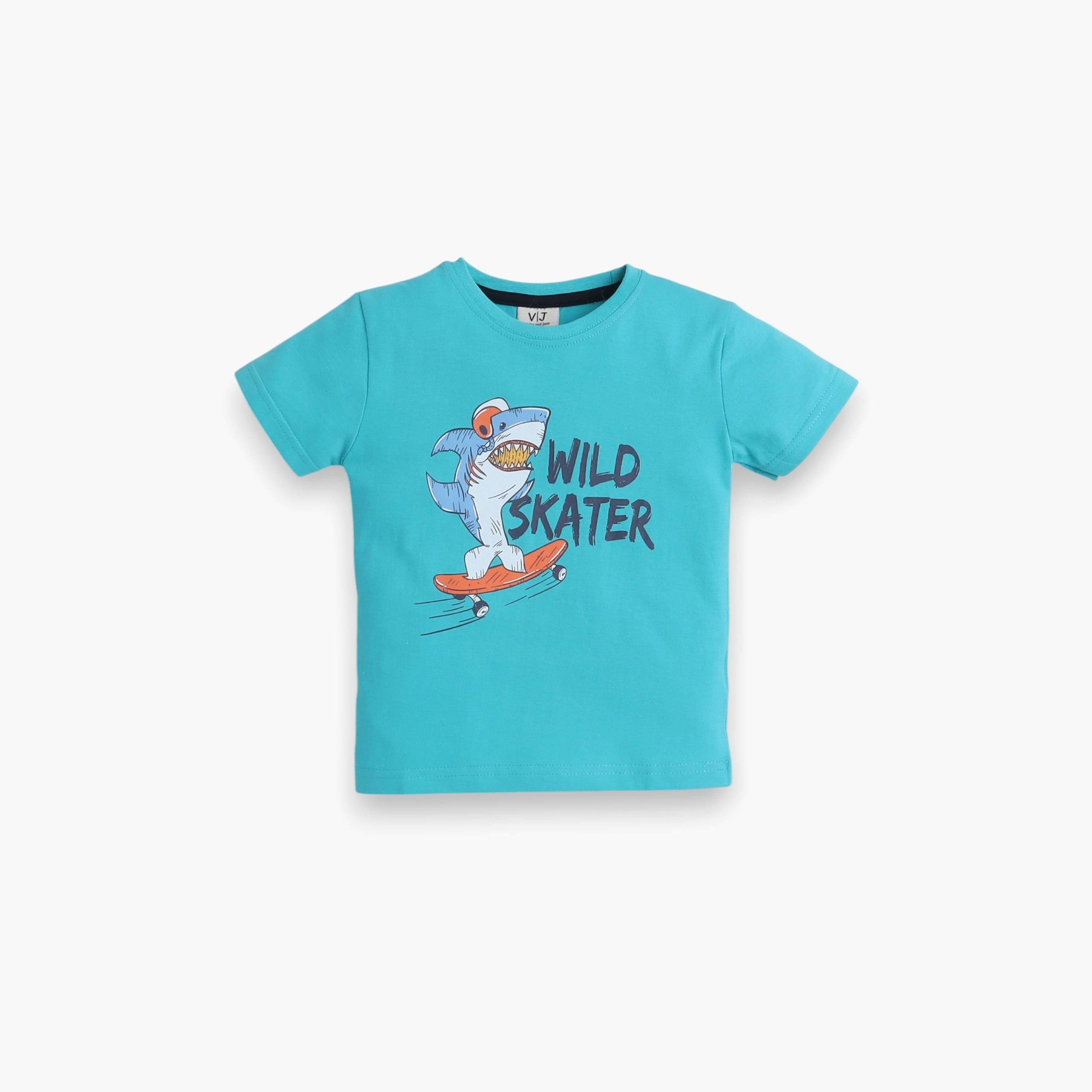 Victor and Jane 2-Piece Printed Short Sleeves T-Shirt with Joggers-boys-clothing-nightwear-image-3