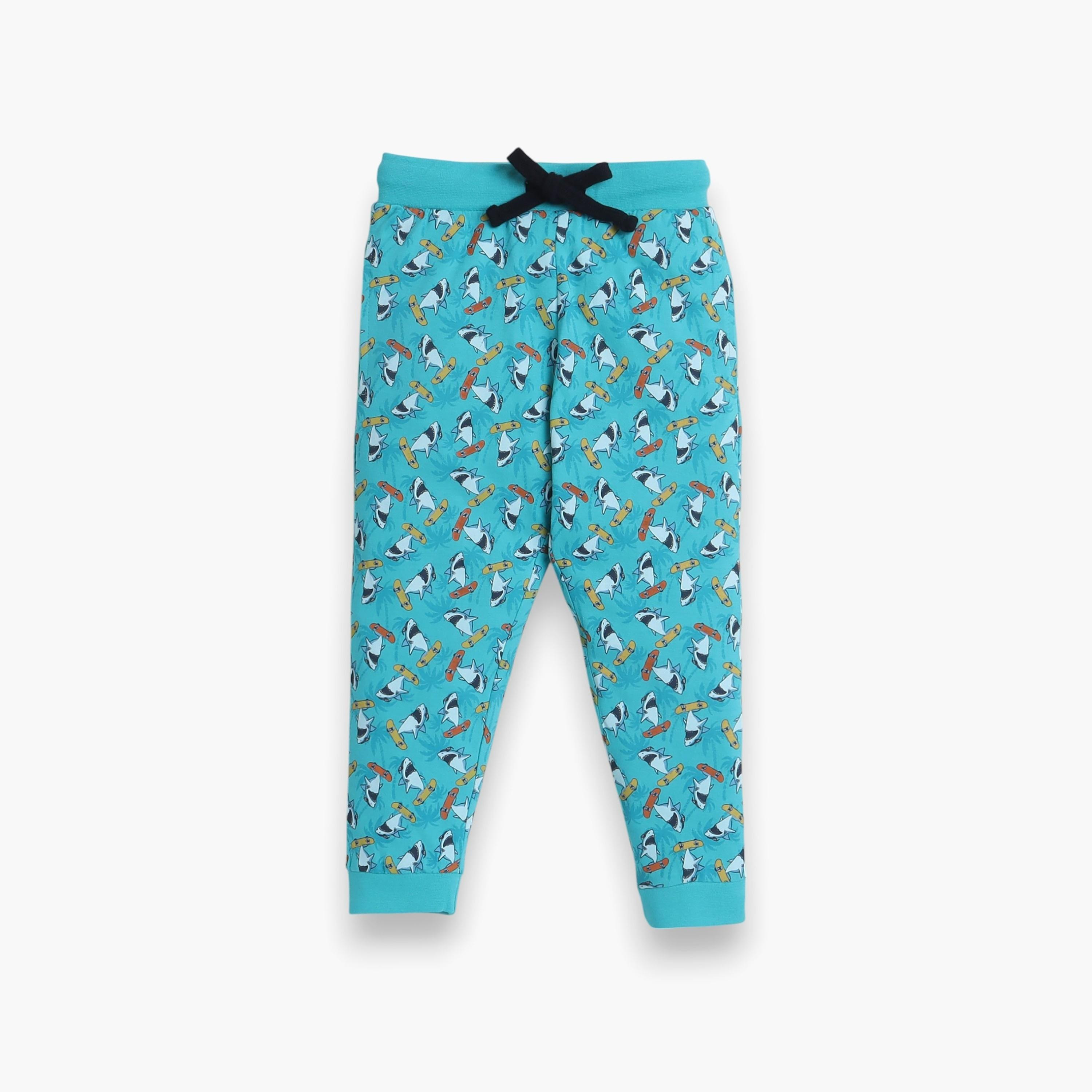 Victor and Jane 2-Piece Printed Short Sleeves T-Shirt with Joggers-boys-clothing-nightwear-image-4
