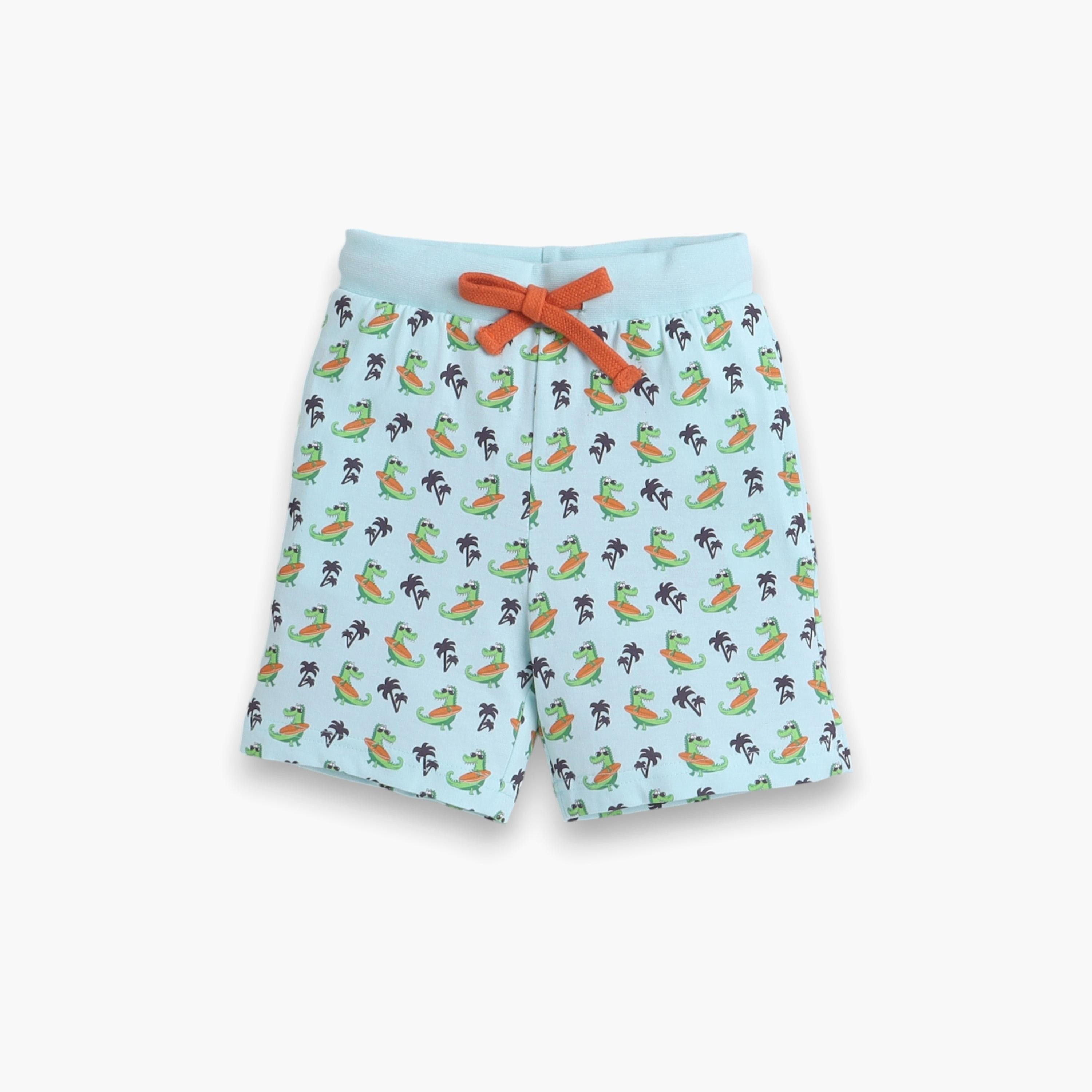 Victor and Jane 2-Piece Printed Short Sleeves T-Shirt with Shorts-boys-clothing-nightwear-image-3