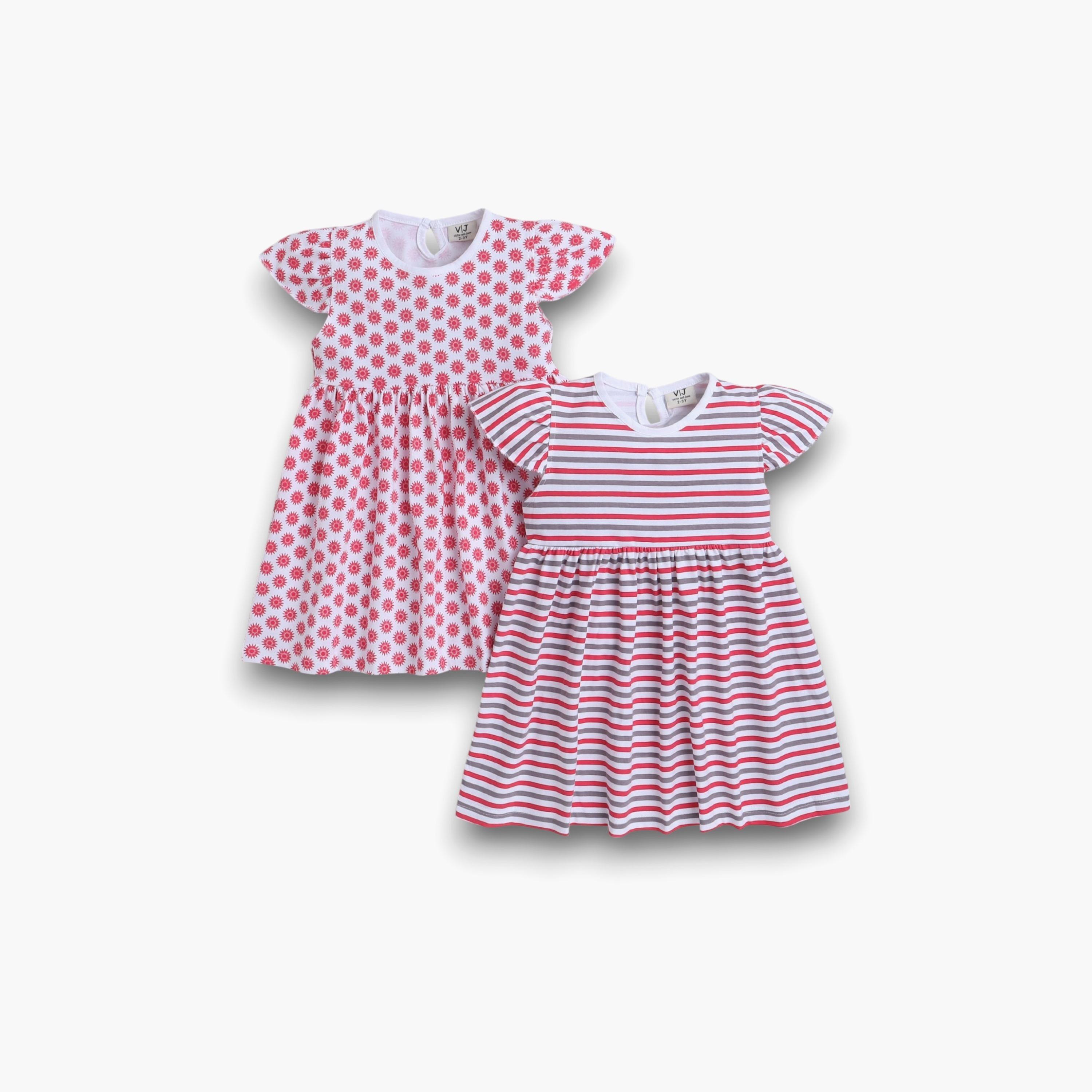 Victor and Jane 2-Piece Printed Cap Sleeves Dresses-girls-clothing-dressesandjumpsuits-image-1