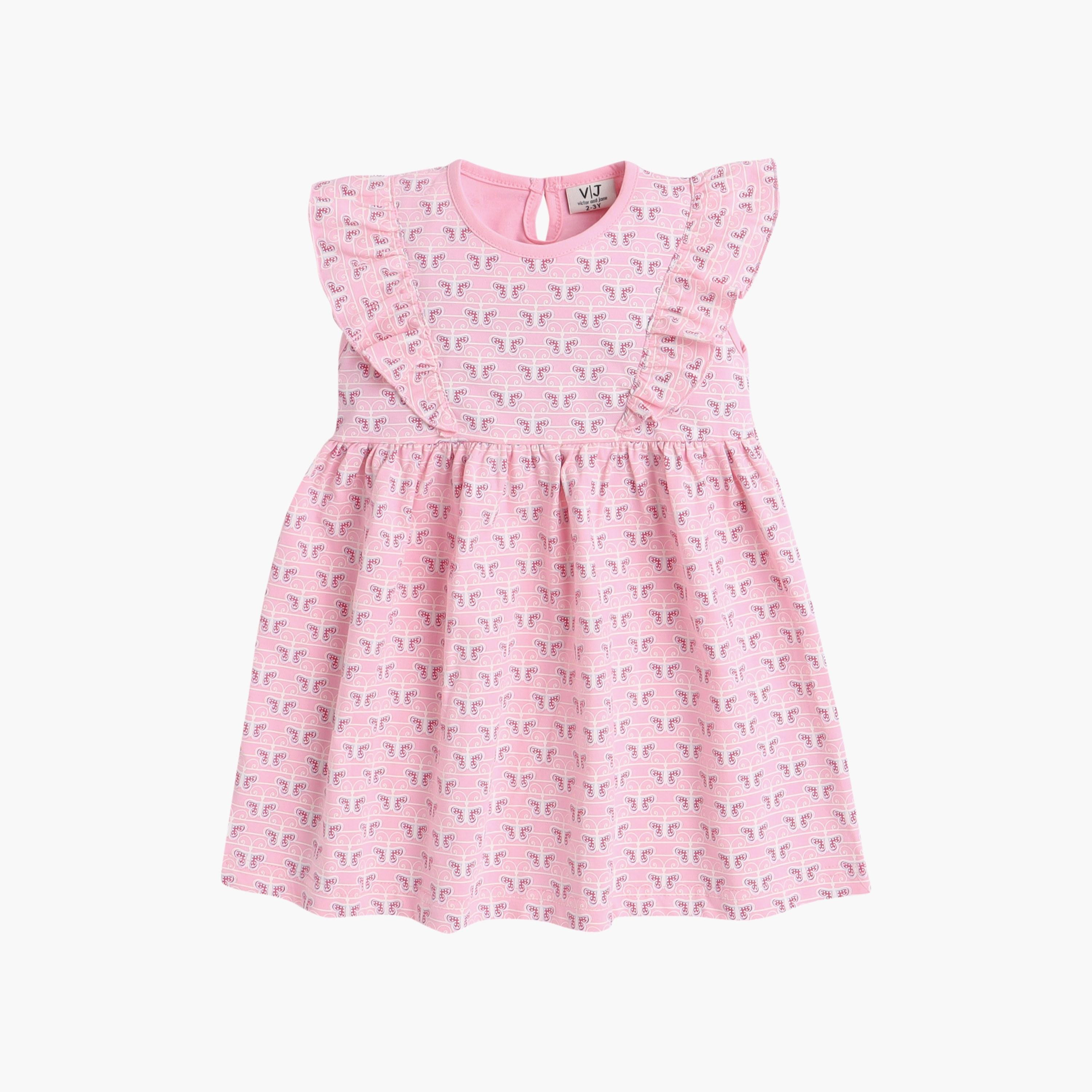 Victor and Jane 2-Piece Floral Printed Cap Sleeves Dresses-girls-clothing-multipacks-image-2