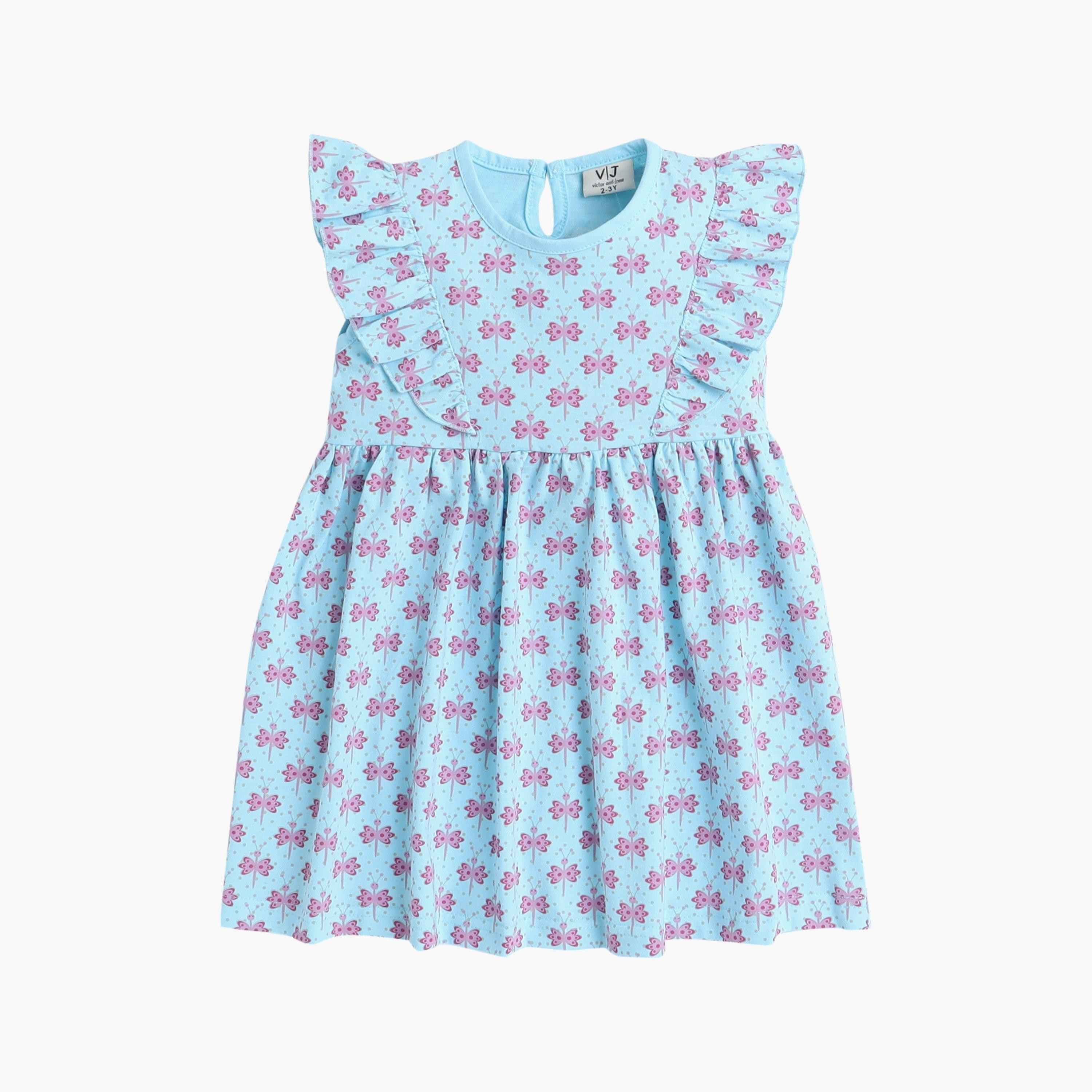 Victor and Jane 2-Piece Floral Printed Cap Sleeves Dresses-girls-clothing-multipacks-image-3