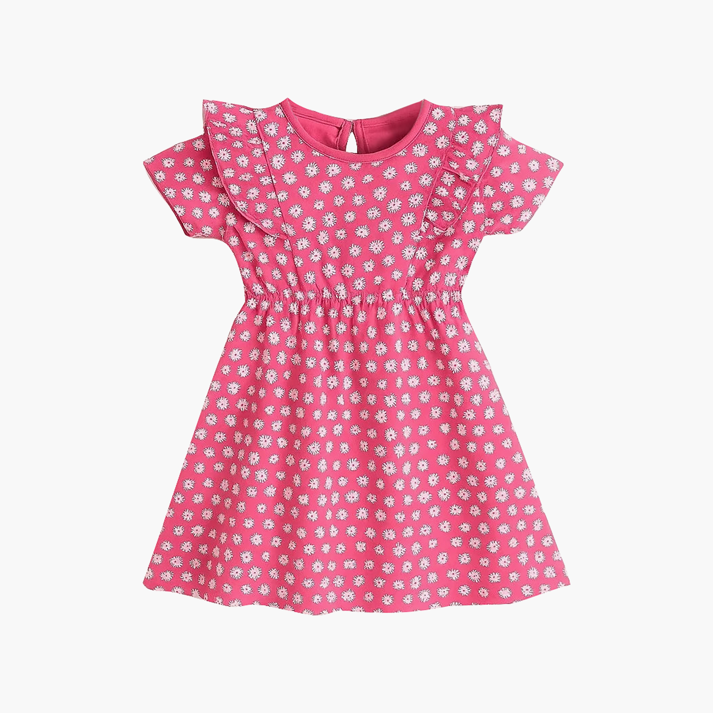 Victor and Jane 2-Piece Short Sleeves Printed Ruffle Dress Set-girls-clothing-winterwear-dresses-image-6