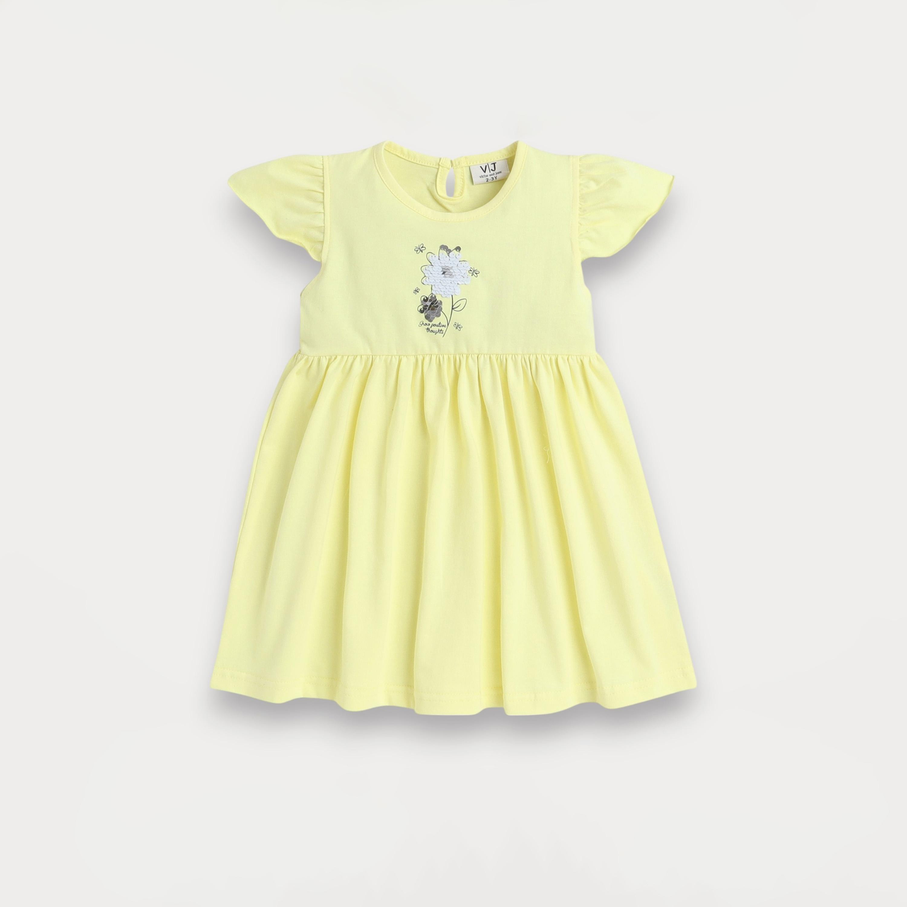 فستانان من قطعتين بطبعة زهور وأكمام قصيرة من فيكتور اند جين-girls-clothing-multipacks-image-5