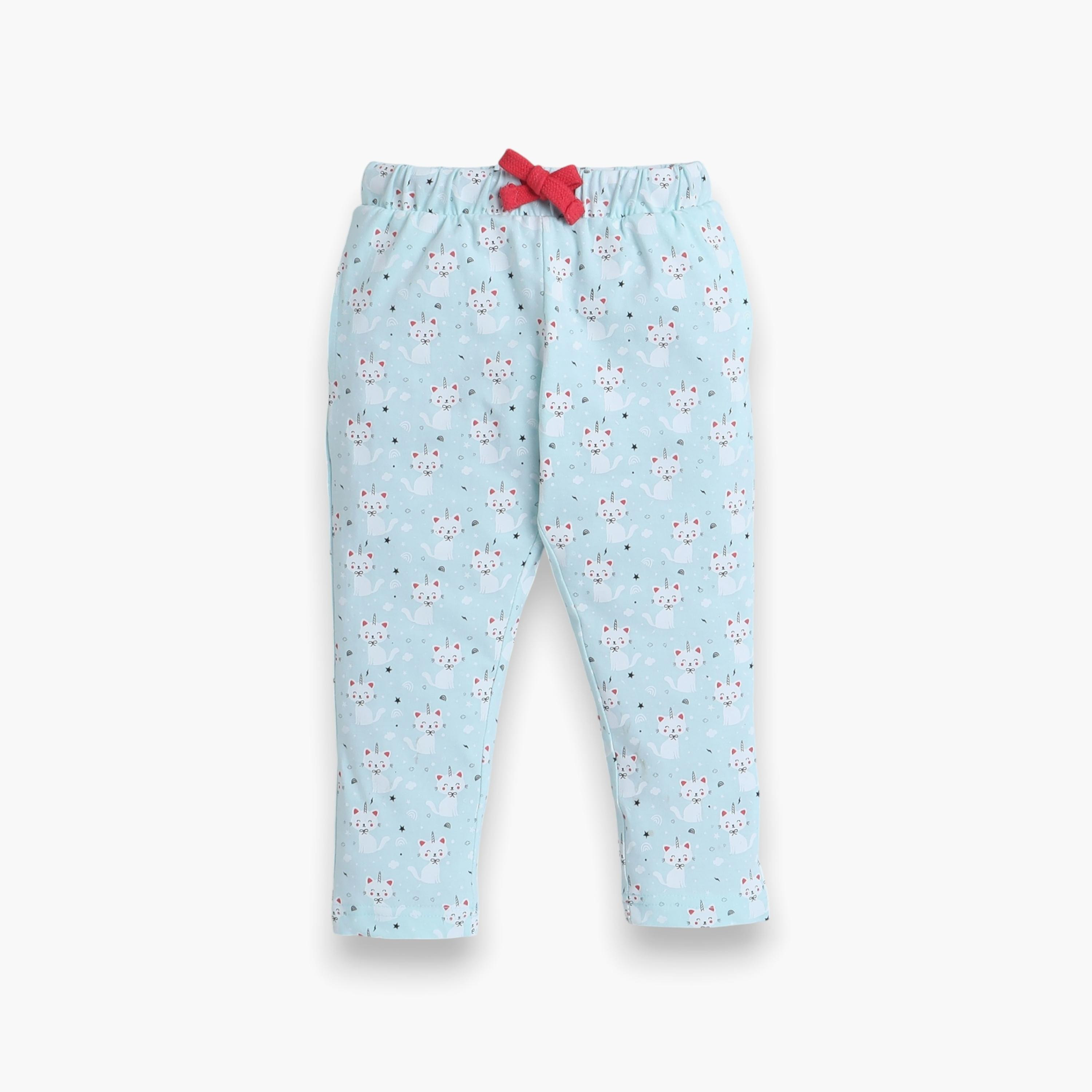 Victor and Jane 2-Piece Printed Short Sleeves T-Shirt with Joggers-baby-girls-clothing-nightwear-pyjamasets-image-4