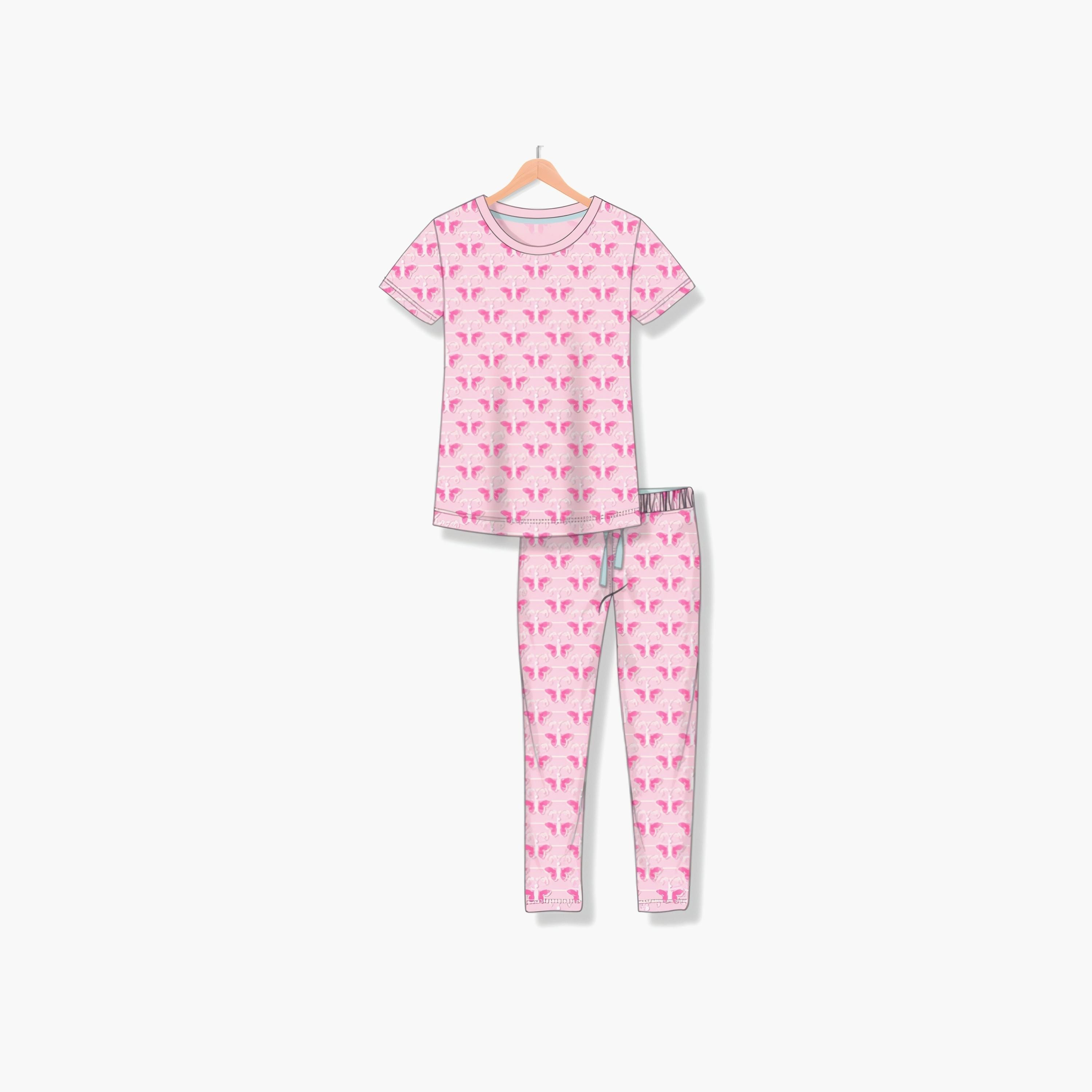 Victor and Jane 2-Piece Printed Short Sleeves T-Shirt with Joggers-baby-girls-clothing-nightwear-pyjamasets-image-1