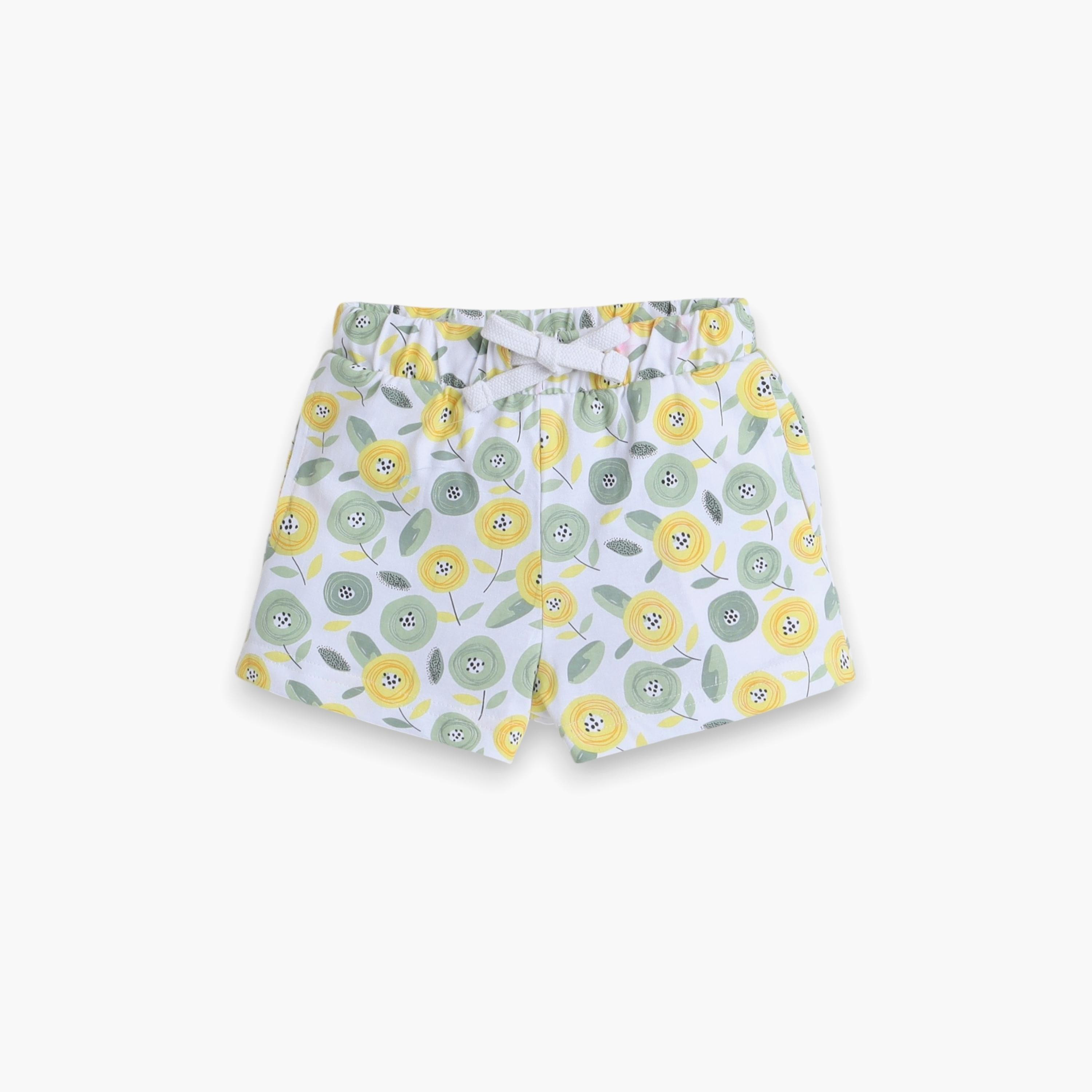 تي شيرت مطبوع بأكمام قصيرة مكون من قطعتين مع شورت من فيكتور اند جين-baby-girls-clothing-nightwear-pyjamasets-image-4
