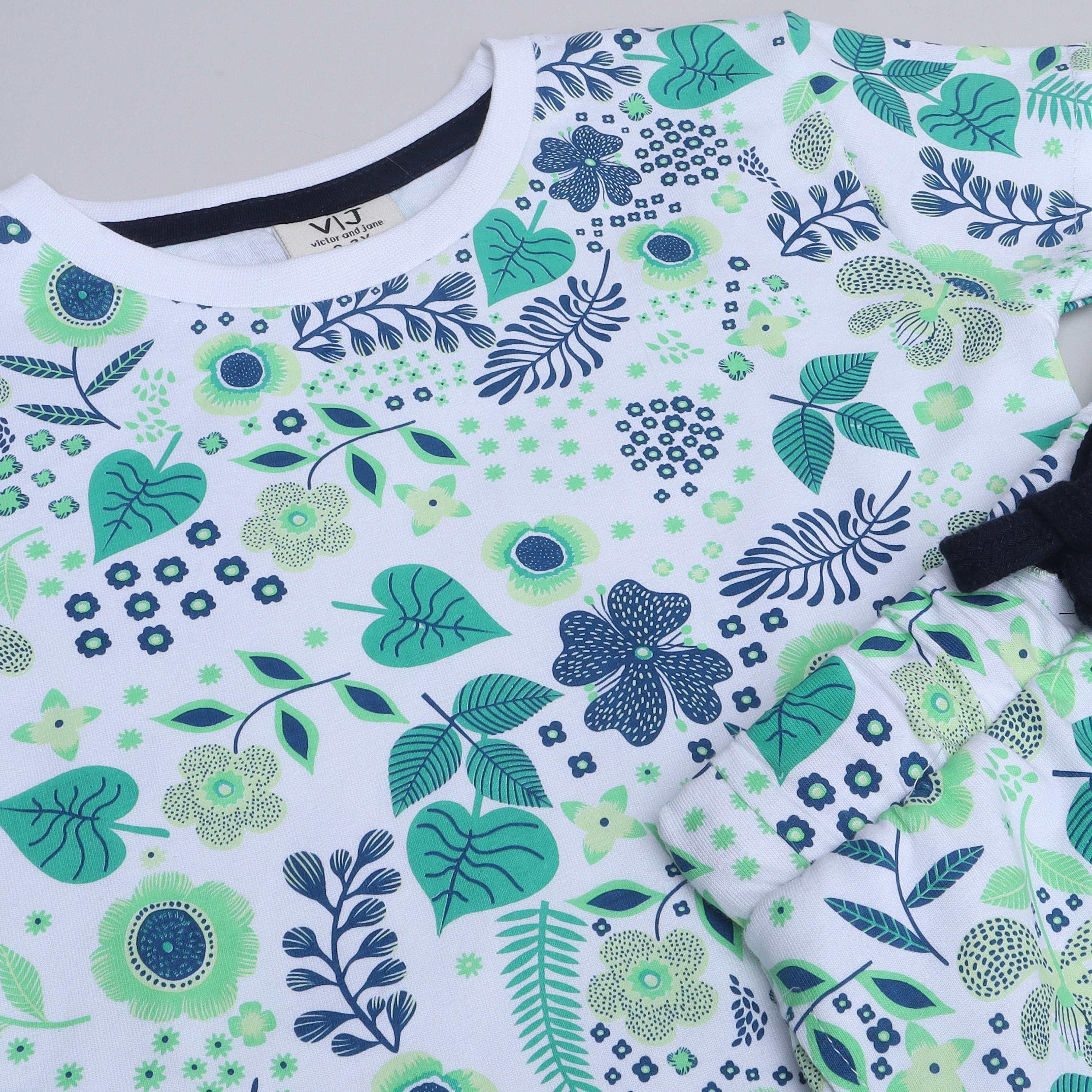 Victor and Jane 2-Piece Printed Short Sleeves T-Shirt with Shorts-baby-girls-clothing-nightwear-pyjamasets-image-2