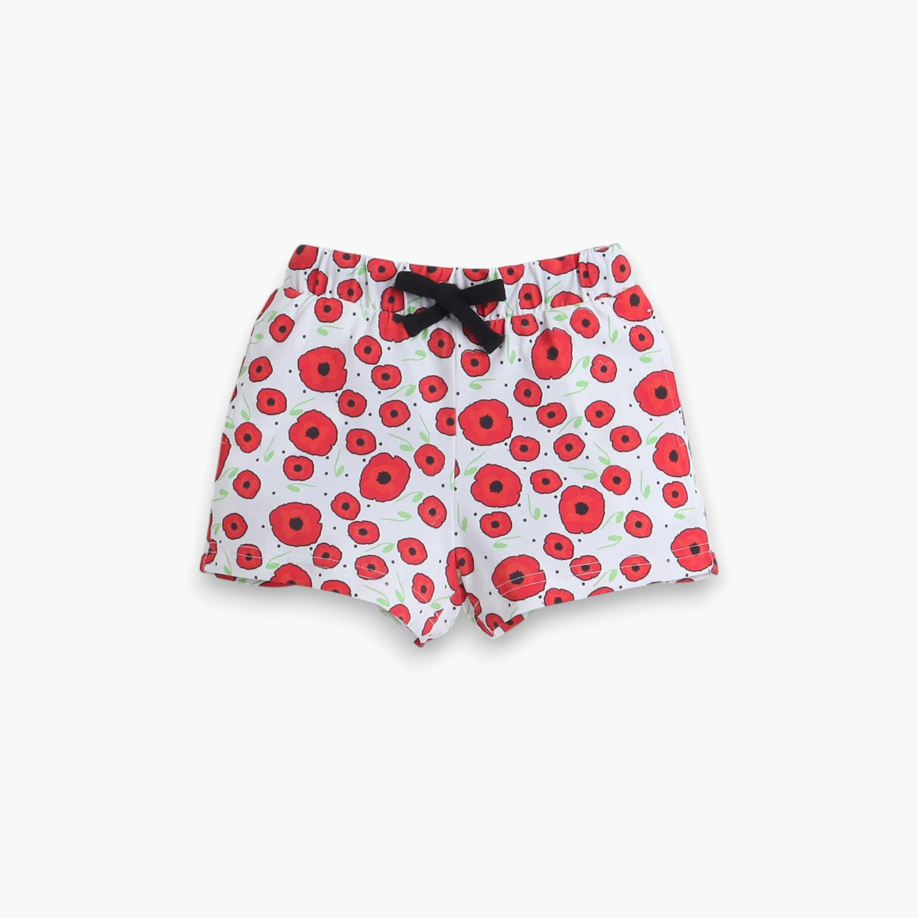 تي شيرت مطبوع بأكمام قصيرة مكون من قطعتين مع شورت من فيكتور اند جين-baby-girls-clothing-nightwear-pyjamasets-image-4