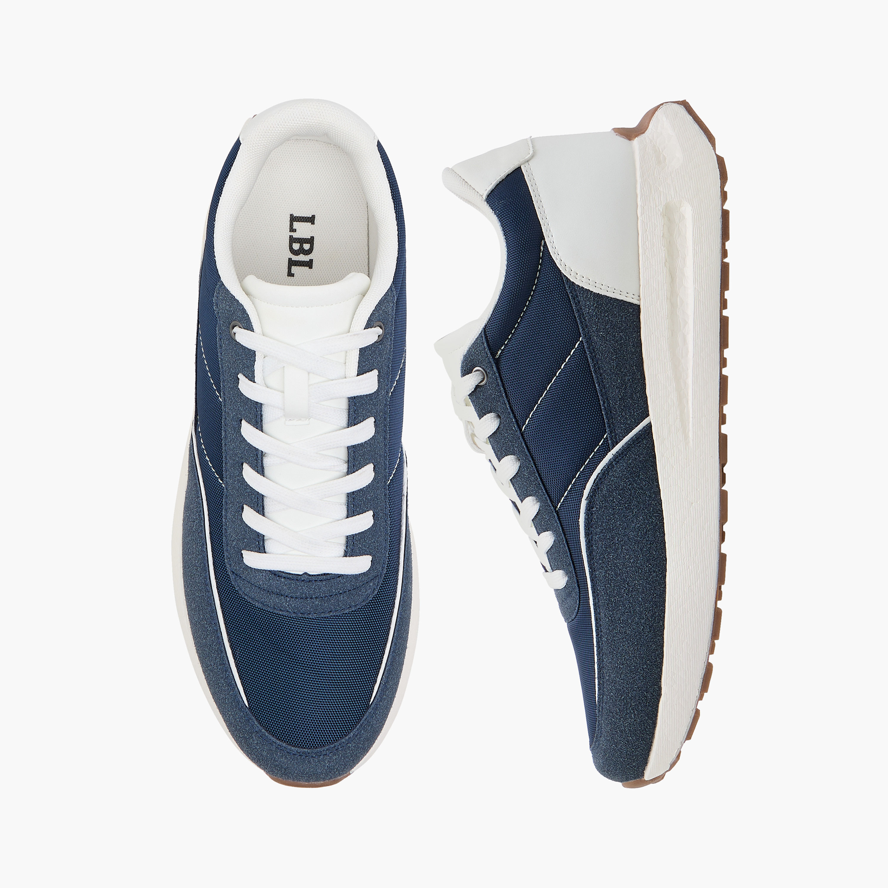 LBL by Shoexpress Panelled Sneakers with Lace-Up Closure-men-shoes-sneakers-image-1