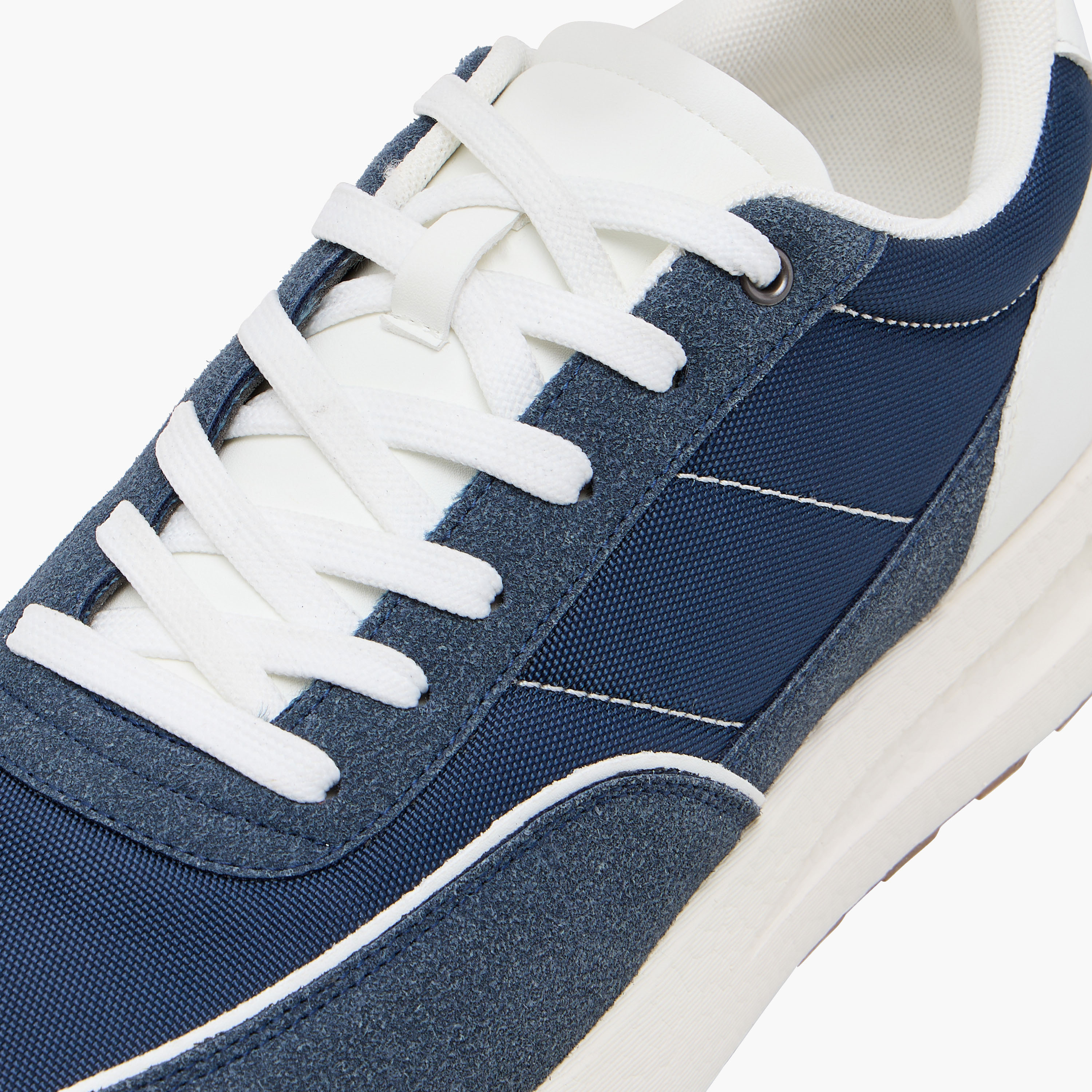 LBL by Shoexpress Panelled Sneakers with Lace-Up Closure-men-shoes-sneakers-image-4