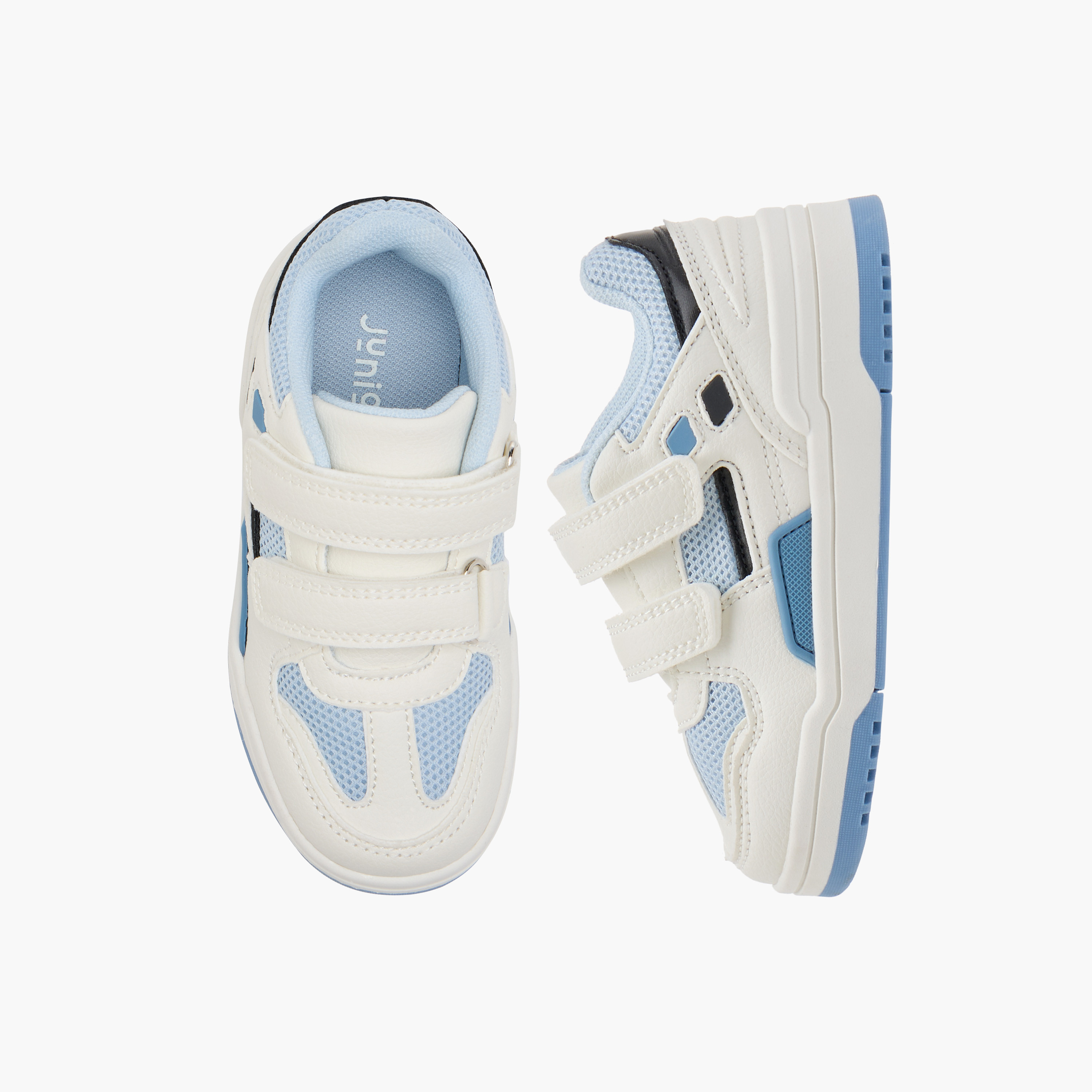 حذاء سنيكرز بشريط إغلاق لاصق للأطفال من جونيورز-boys-shoes-schoolshoes-image-1