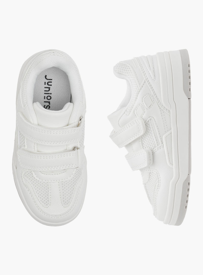 حذاء سنيكرز بشريط إغلاق لاصق للأطفال من جونيورز-boys-shoes-schoolshoes-image-1