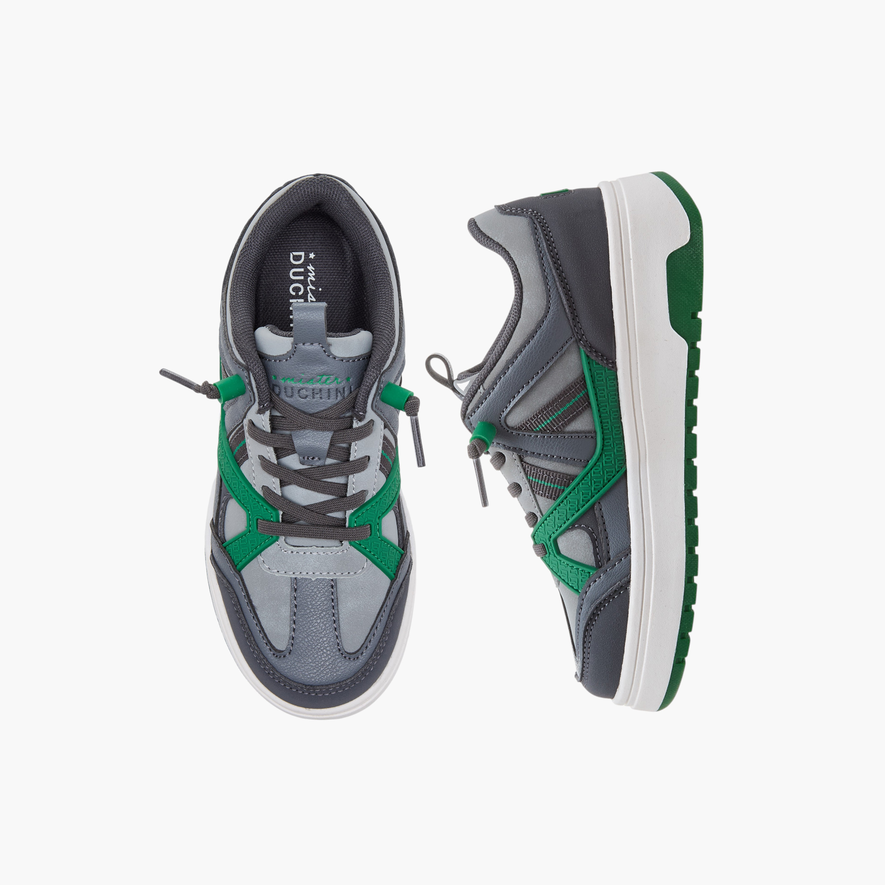 Mister Duchini Panelled Lace-Up Sneakers-boys-shoes-sneakers-image-1