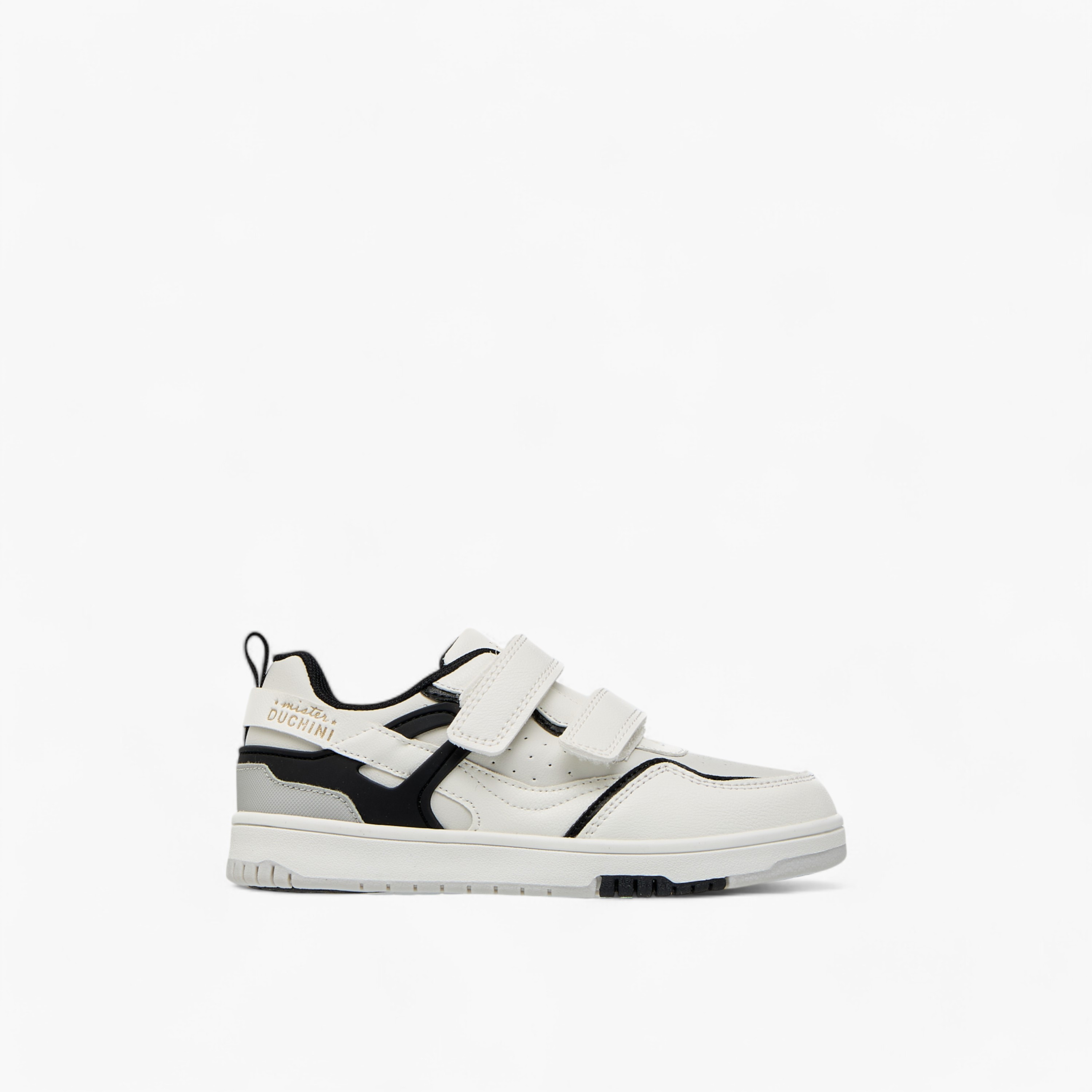 Mister Duchini Panelled Sneakers with Hook and Loop Closure-boys-shoes-schoolshoes-image-3